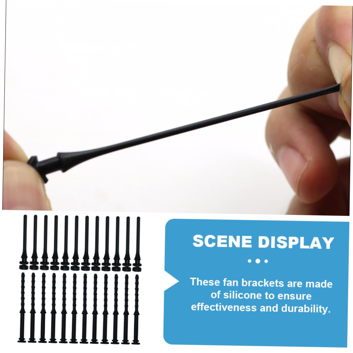 Gadpiparty 24-Piece Computer Case Fan Screw Kit - Universal Fit, Noise Reduction Silicone Screws for PC Fans | Perfect for Gaming Rigs, Workstations & DIY PC Builds