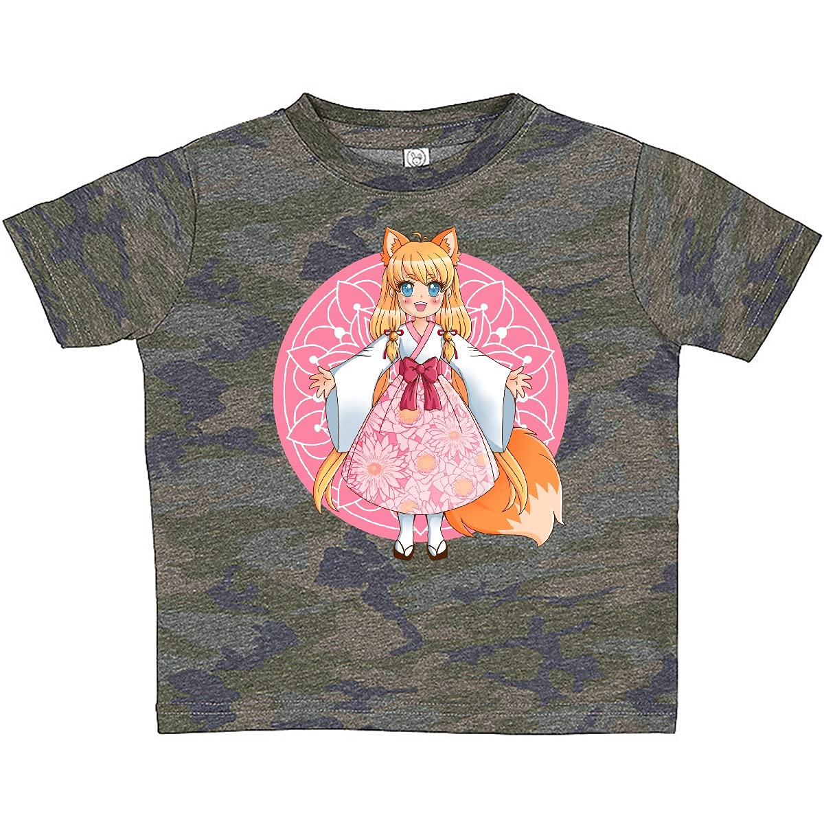 Inktastic Fox Chibi Anime Girl Baby T-Shirt - Cute Kawaii Cartoon Graphic Tee for Toddlers & Infants - Perfect for Playdates, Birthday Gifts & Anime Lovers