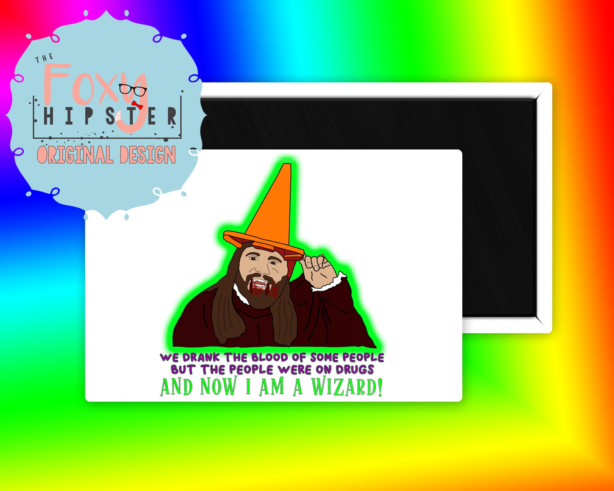 Funny Nandor The Relentless Fridge Magnet - What We Do in the Shadows TV Show Merchandise - Perfect for Refrigerators, Lockers & Office Decor