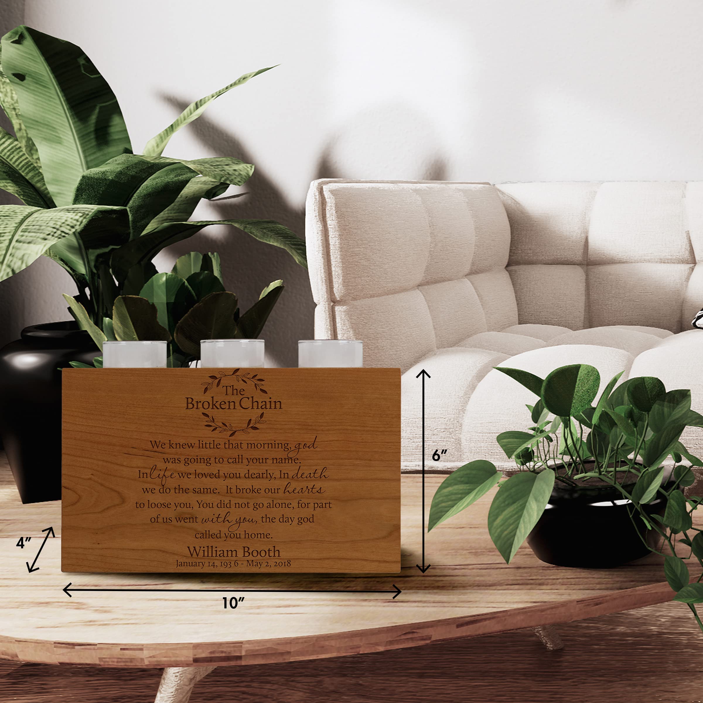 Personalized Lifesong Milestones Memorial Candle Urn for Ashes - Wooden Keepsake Box for Loved Ones | Cremation Urn for Adult Male & Female | Thoughtful Sympathy Gift for Loss, Funerals & Remembrance Ceremonies
