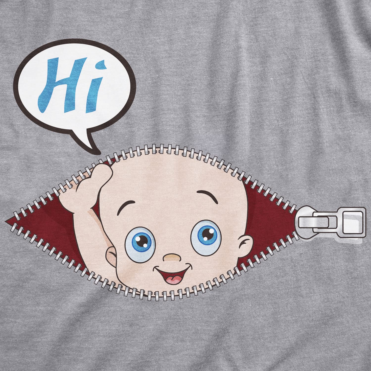 Funny Maternity T-Shirt for Women - Short Sleeve Pregnancy Shirt with Side Ruching - Comfortable & Stylish Baby Bump Tee for Expecting Moms - Perfect for Pregnancy Announcements, Baby Showers & Maternity Photos