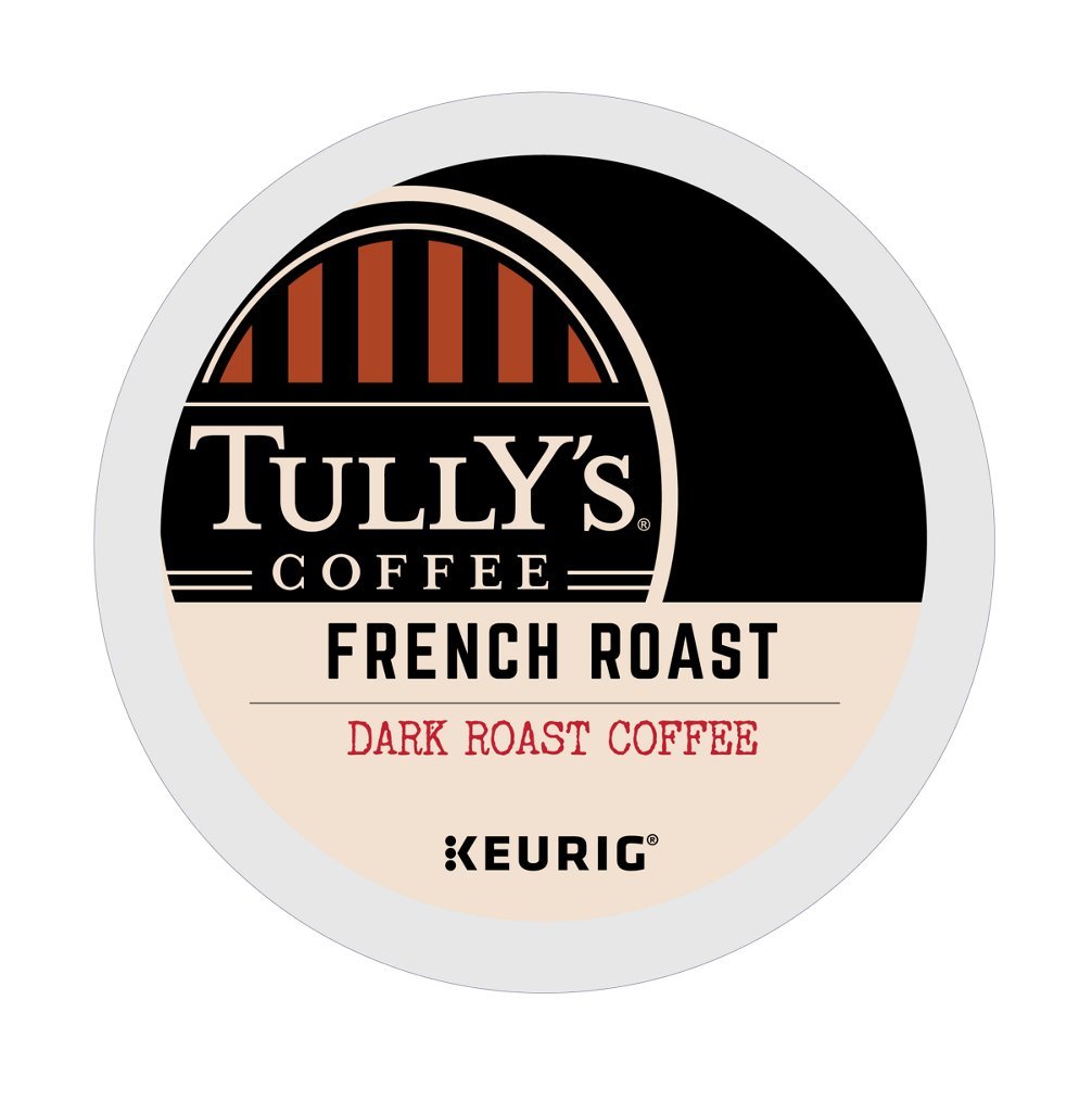 Tully's French Roast Extra Bold Dark Coffee Pods - 144 Keurig K-Cups for Strong Brew | Perfect for Office, Home & Morning Energy Boost