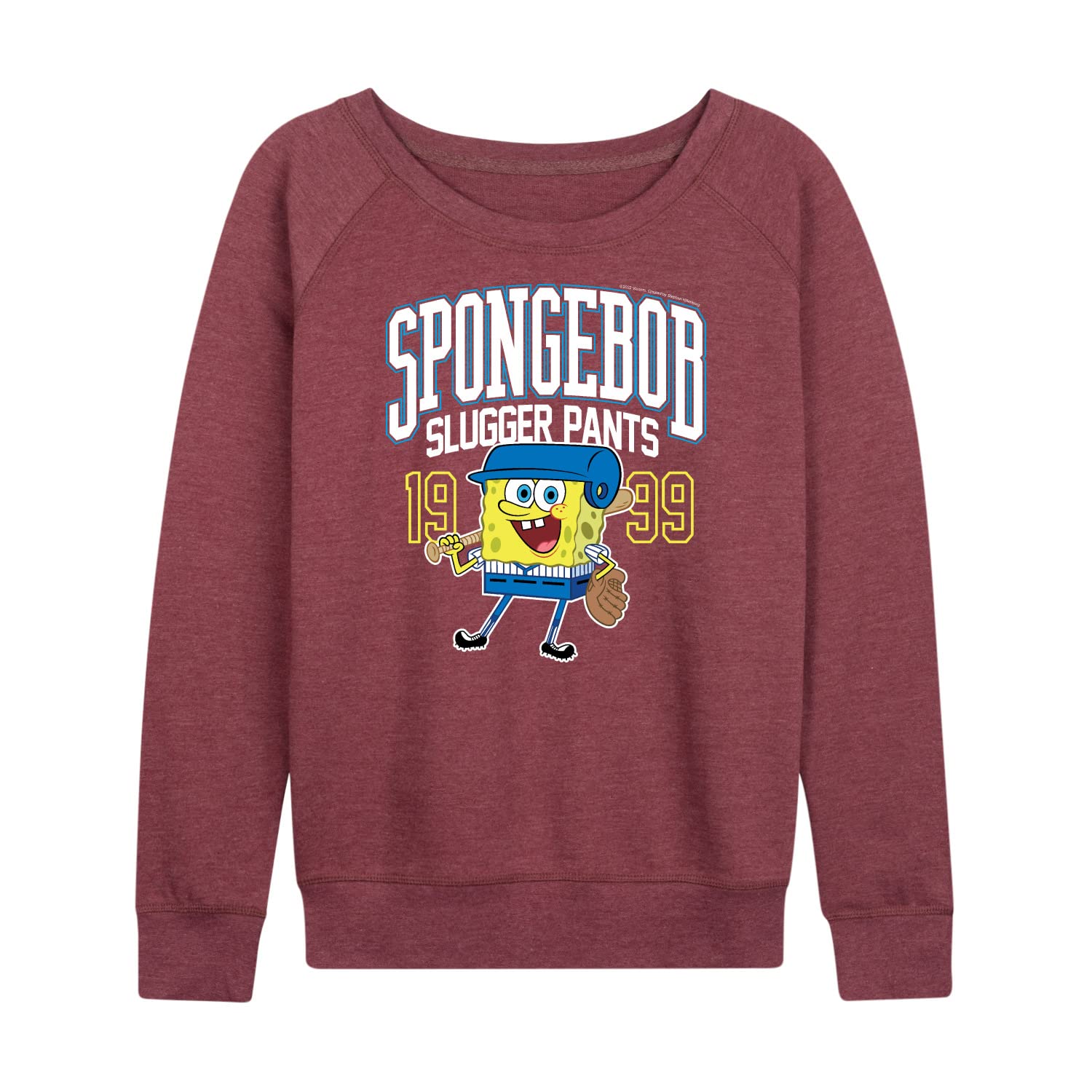 SpongeBob SquarePants Women's Lightweight French Terry Jogger Pants | Cartoon Character Lounge Pants for Women | Comfortable Casual Wear for Home, Gym & Outdoor Activities