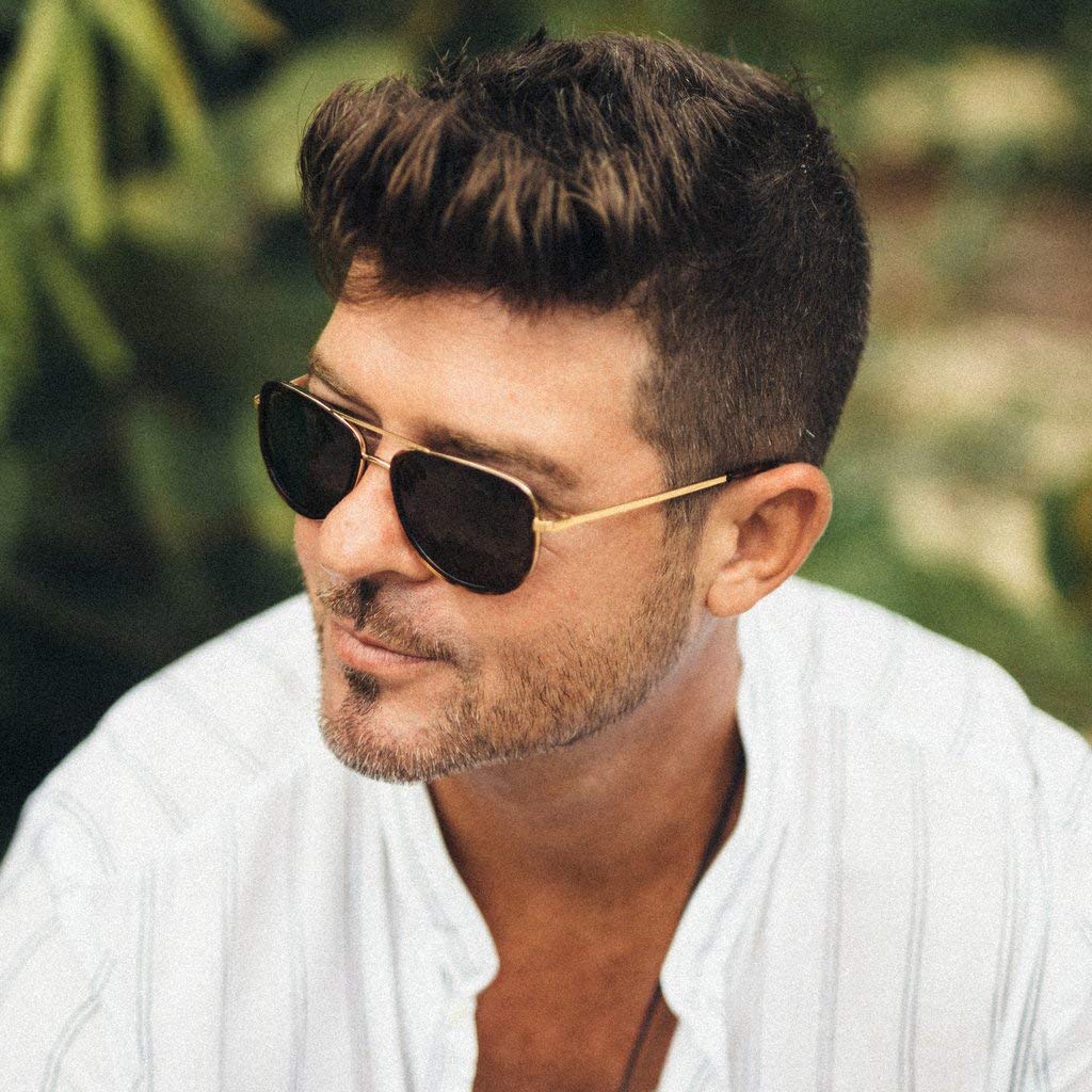Christopher Cloos St. Barths Aviator Polarized Sunglasses for Men & Women - UV Protection Unisex Pilot Shades with Case - Perfect for Driving, Beach & Outdoor Activities