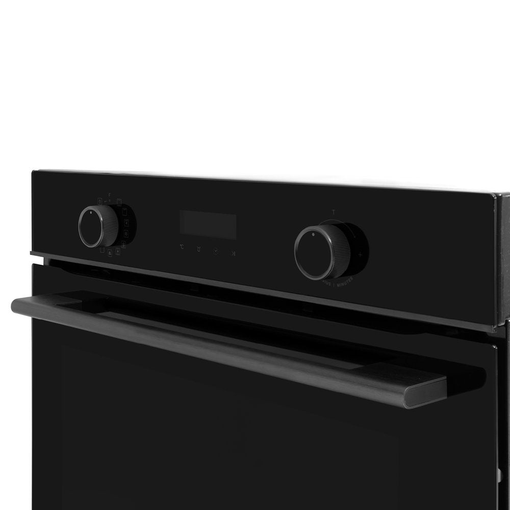 60cm 11-in-1 Multi-Function Oven with Air Fryer - Omega OBO6011AM Midnight Black | Perfect for Baking, Roasting, Air Frying & More in Home Kitchen
