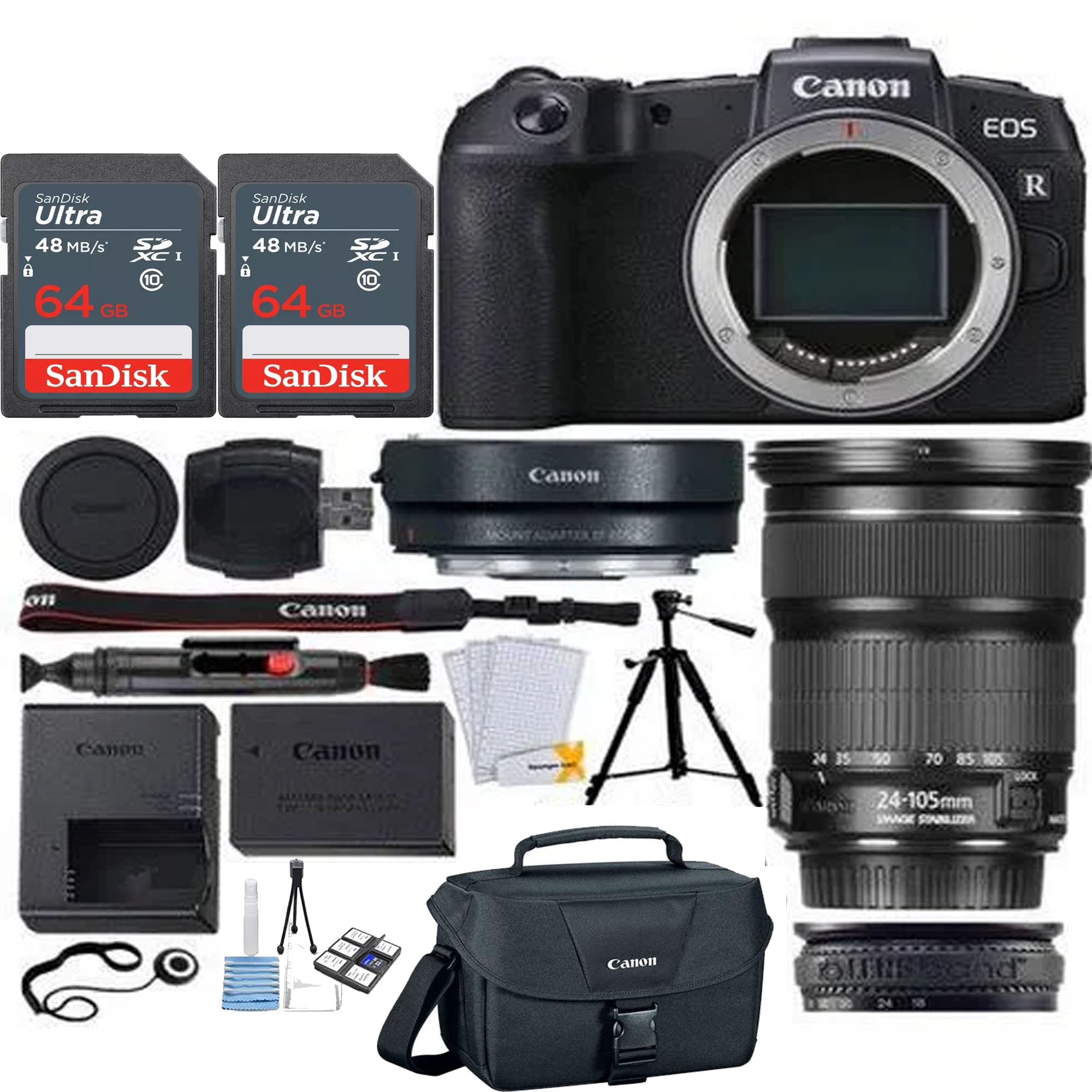 Canon EOS RP Full Frame Mirrorless Digital Camera with EF 24-105mm f/4L STM Lens Kit - Professional Photography for Travel, Portraits & Vlogging