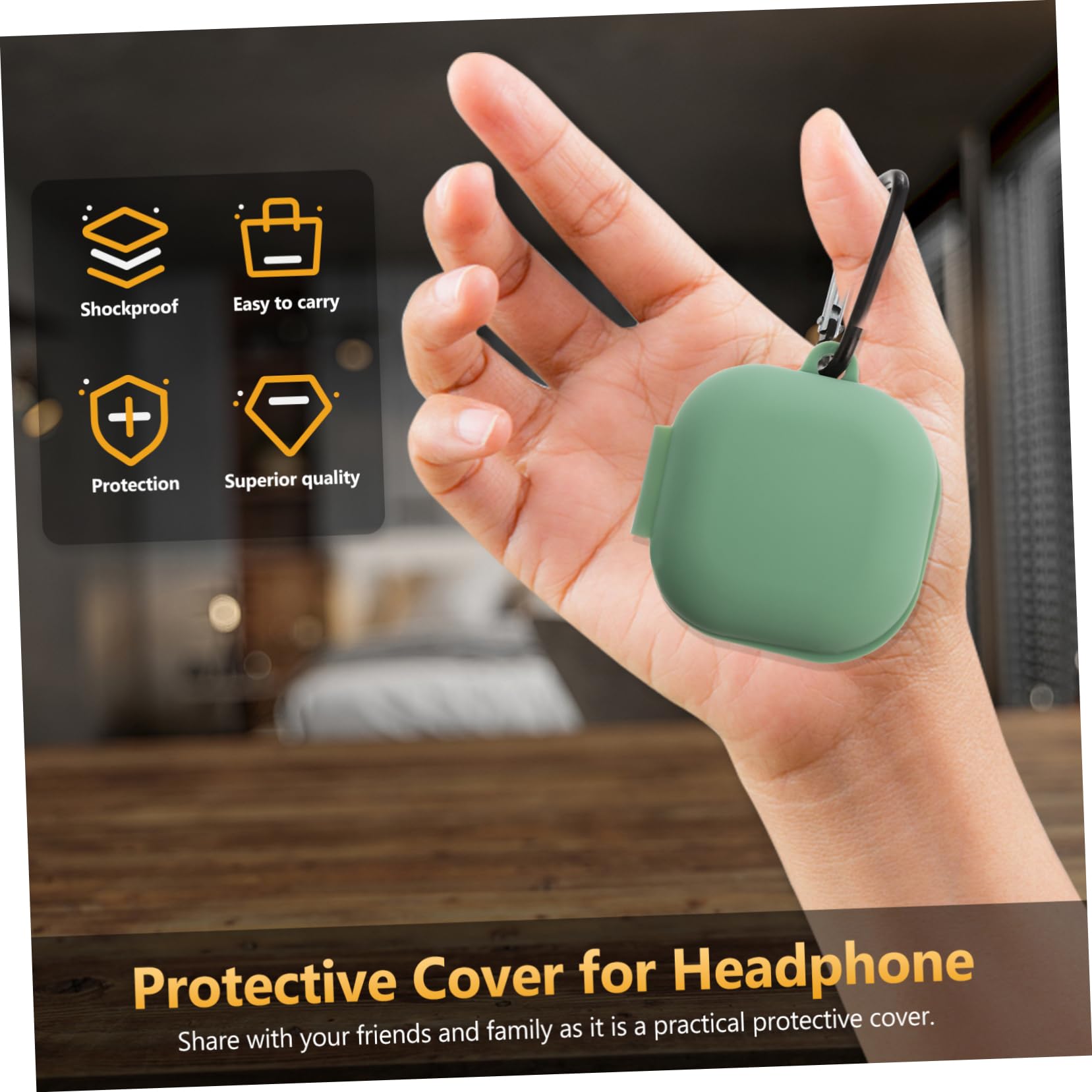 Gadpiparty 3 Pack Wireless Earbuds Case for Buds Live - Soft Silicone Cover with Smooth Texture, Portable Earphone Organizer - Perfect for Travel, Gym & Daily Use