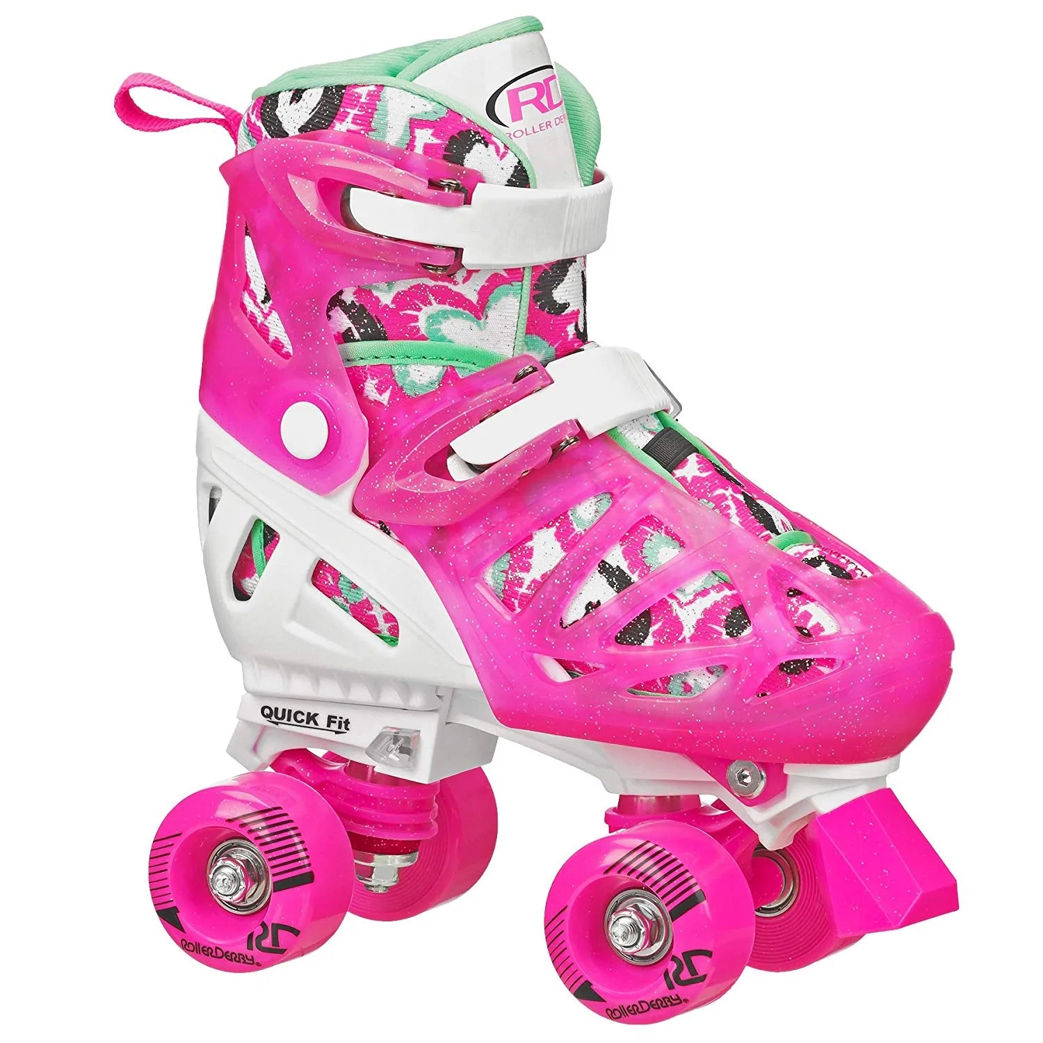 RDS Trac Star Adjustable Roller Skates for Adults - Lightweight Outdoor & Indoor Skates for Fitness, Recreation & Roller Derby (Perfect for Beginners & Advanced Skaters)