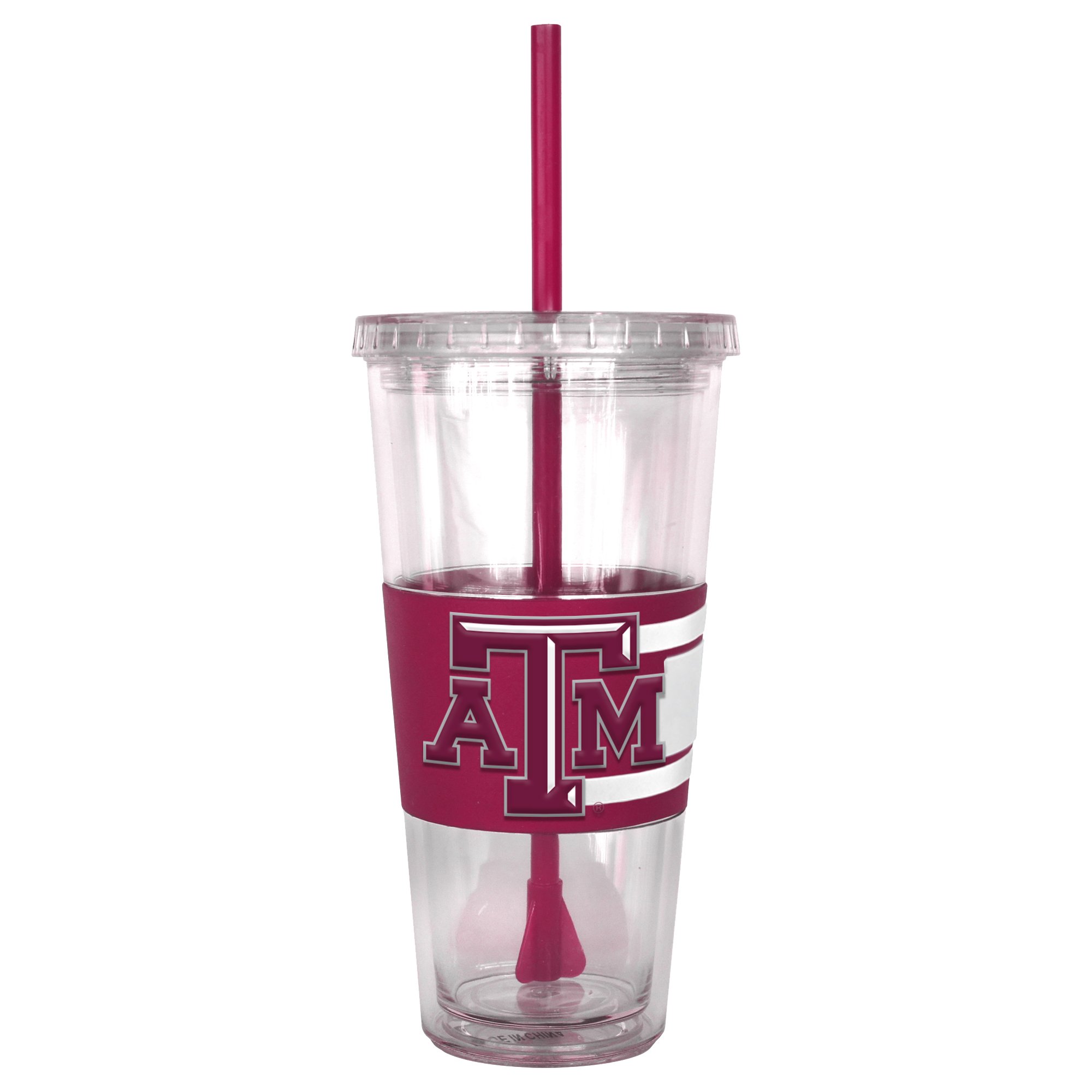 NCAA Insulated Stainless Steel Straw Tumbler - 22oz Leakproof Travel Mug for Sports Fans, College Games & Outdoor Activities - BPA Free Cold Drink Cup with Reusable Lid & Straw