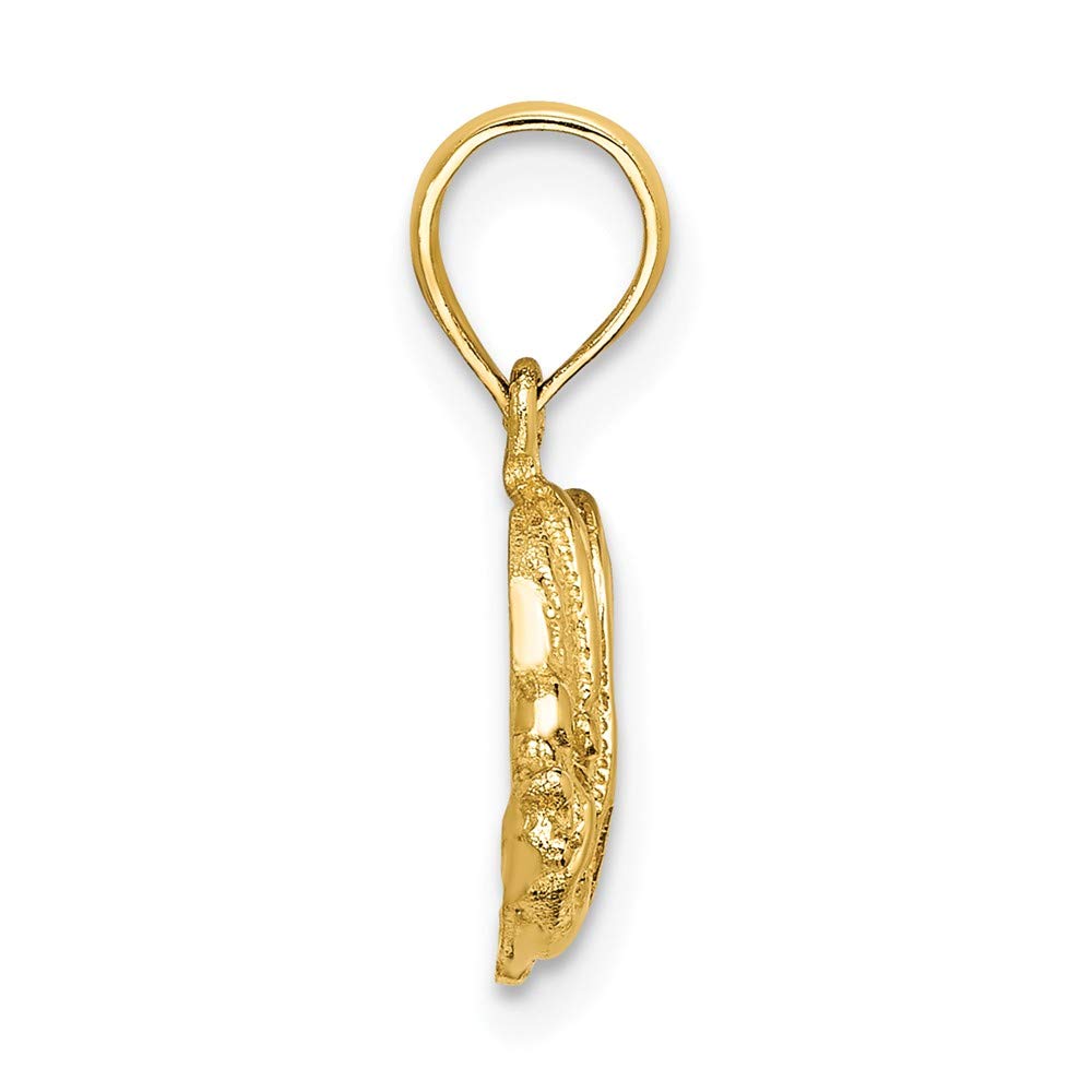 14K Yellow Gold Fish Pendant - High Polish & Engraved Charm (0.42 x 0.68 Inch) - Perfect for Necklaces, Gifts & Jewelry Making
