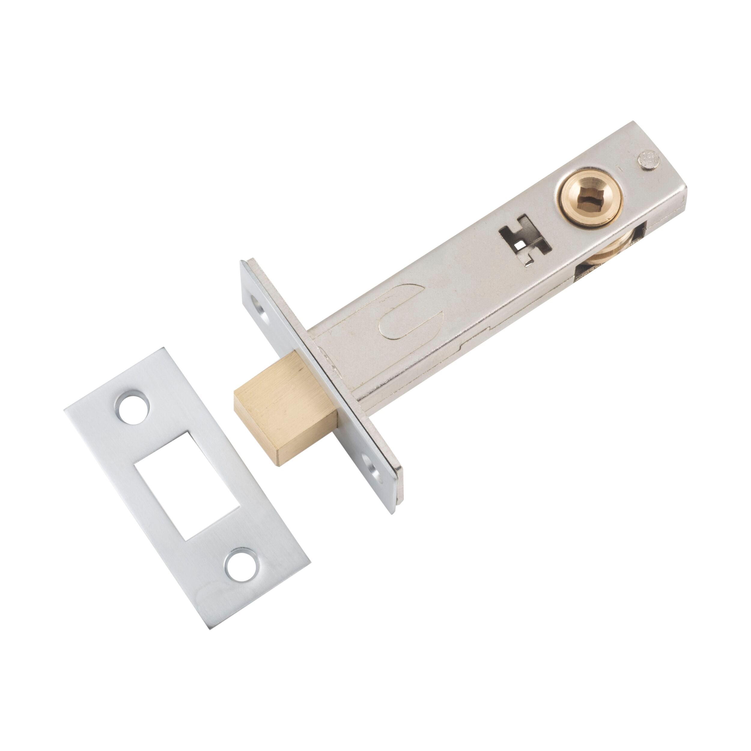9602 Privacy Bolt Satin Chrome Backset 70mm - Secure Door Lock for Bedroom, Bathroom & Office - Durable & Stylish Hardware Solution