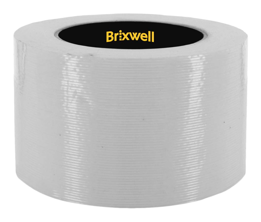 Brixwell 48 Rolls Clear Filament Strapping Tape 3 Inch x 60 Yard - Heavy Duty Packing Tape for Shipping Boxes, Moving & Storage - Made in USA