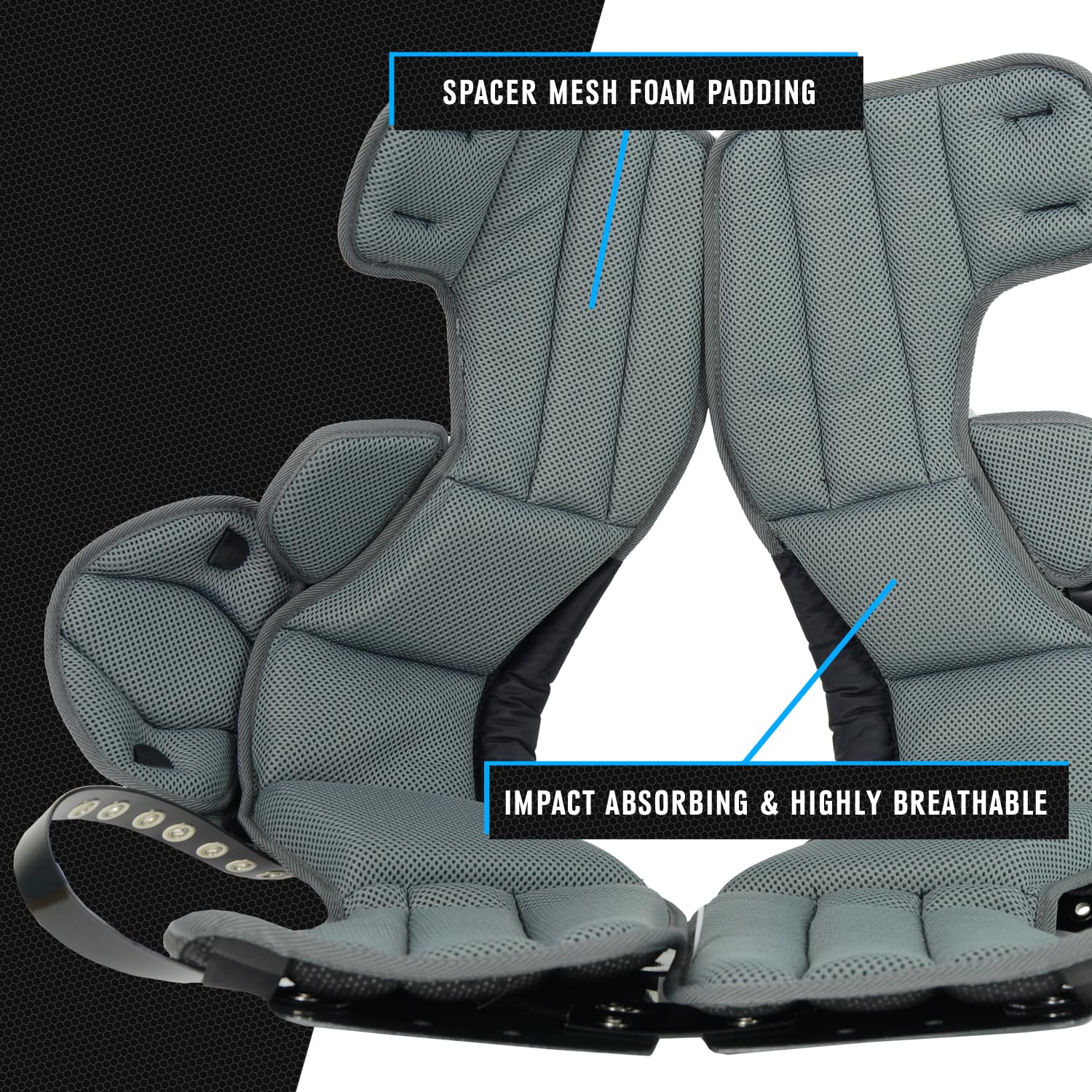 Xcalibur Adult Football Shoulder Pads for Men & Women - Premium Protective Gear for Tackle Football, Training & Practice - Adjustable & Comfortable Design for Maximum Performance