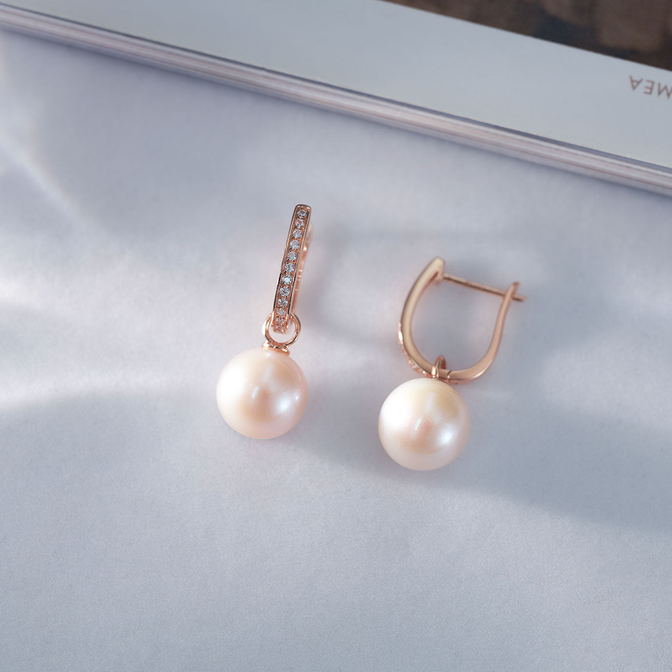 18K Solid Gold Edison Pearl Earrings for Women - Classic Elegant Pearl Jewelry Gift for Birthday, Anniversary & Special Occasions