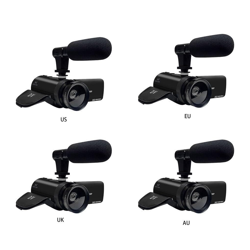 Guangcailun HD 1080P Digital Video Camera - Multi-functional ABS Camcorder with Versatile Features for Vlogging, Travel & Home Recording | Portable Digital Camera for YouTube, TikTok & Family Events