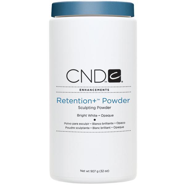 CND Retention Sculpting Powder - Bright White 32 oz for Nail Art & Professional Salon Use - Long-Lasting Nail Extension & Sculpting Solution