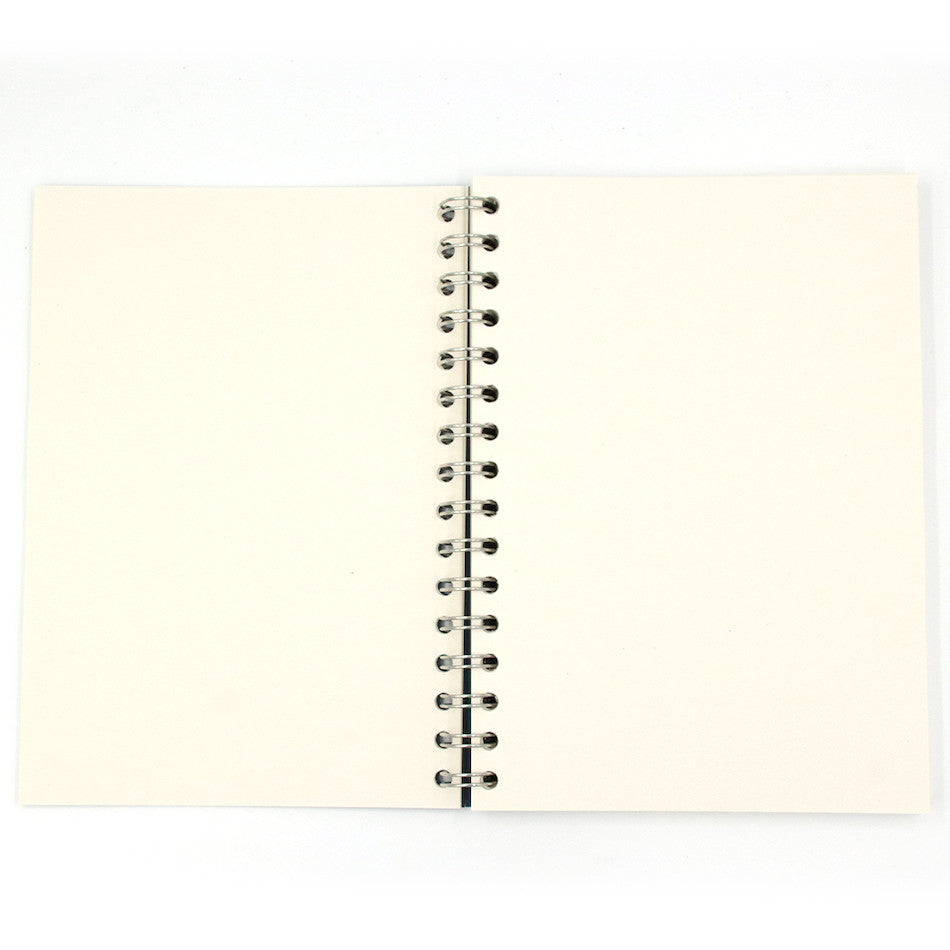 Premium Coffeenotes Grande Wirebound Notebook - Navy Blue Wool Cover - Ideal for Journaling, Note Taking & Office Use