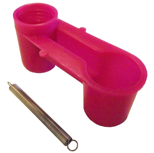 4 Pack Pink Soda Pop Water Bottle Bird Drinker Cup & Spring - Perfect for Pet Birds, Small Animals, and DIY Garden Decor