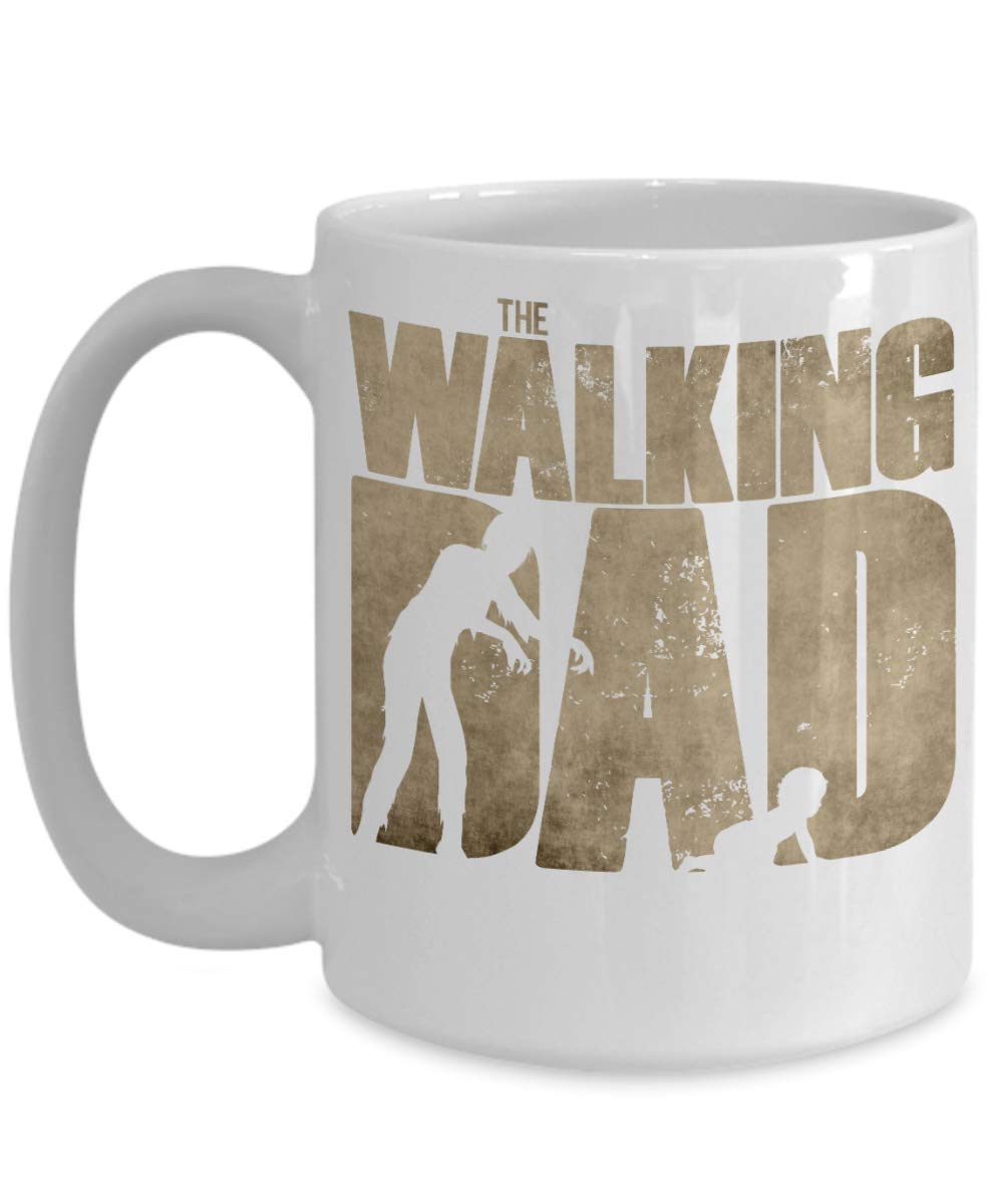 Funny Dad Coffee Mug - The Walking Dad Novelty Gift for Father's Day, Birthday & Everyday Use - Perfect for Coffee, Tea & Office Humor