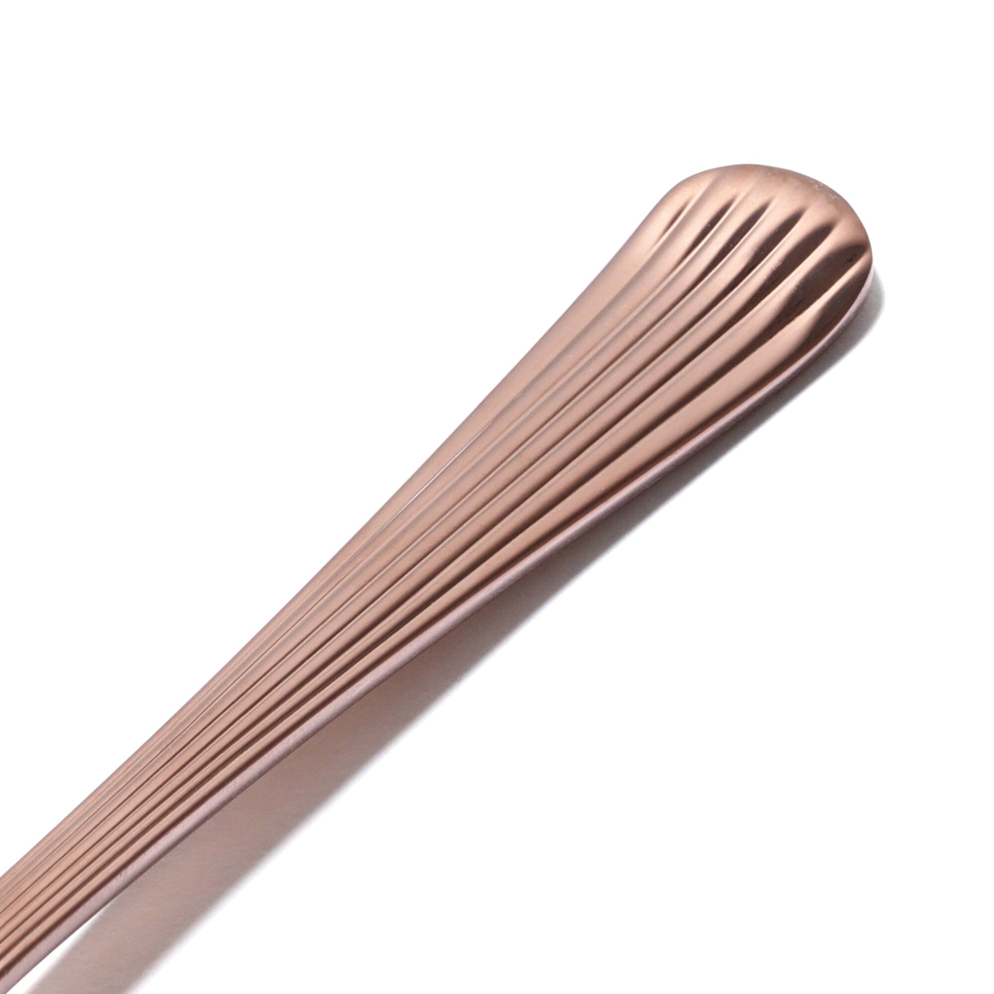 10-Piece Stainless Steel & Copper Cutlery Set - Elegant Flatware for Dining, Gifts, and Home Decor