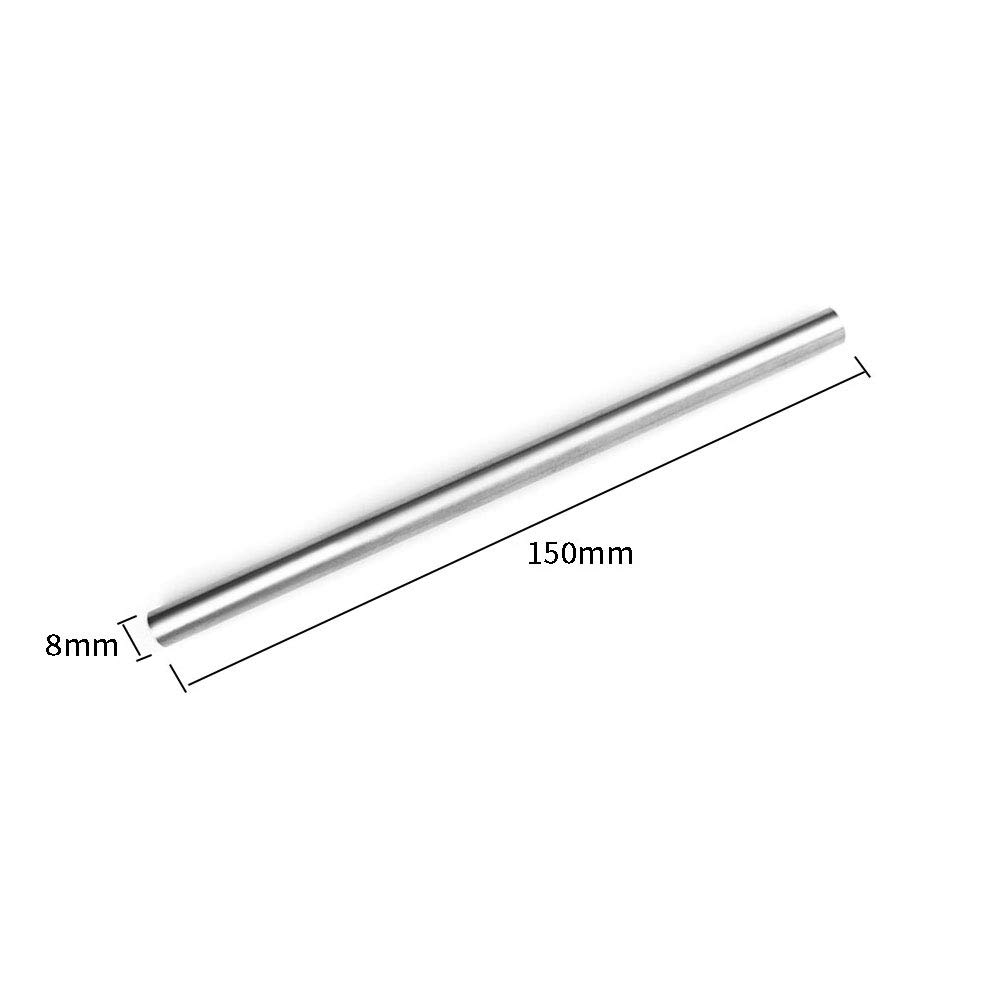 4PCS 8x150mm Stainless Steel Round Rods Dowel Pins - Heavy Duty Shelf Support Pegs for Cabinet, Furniture & DIY Shelving - Rust-Resistant Fastening Elements for Home Organization & Storage Solutions
