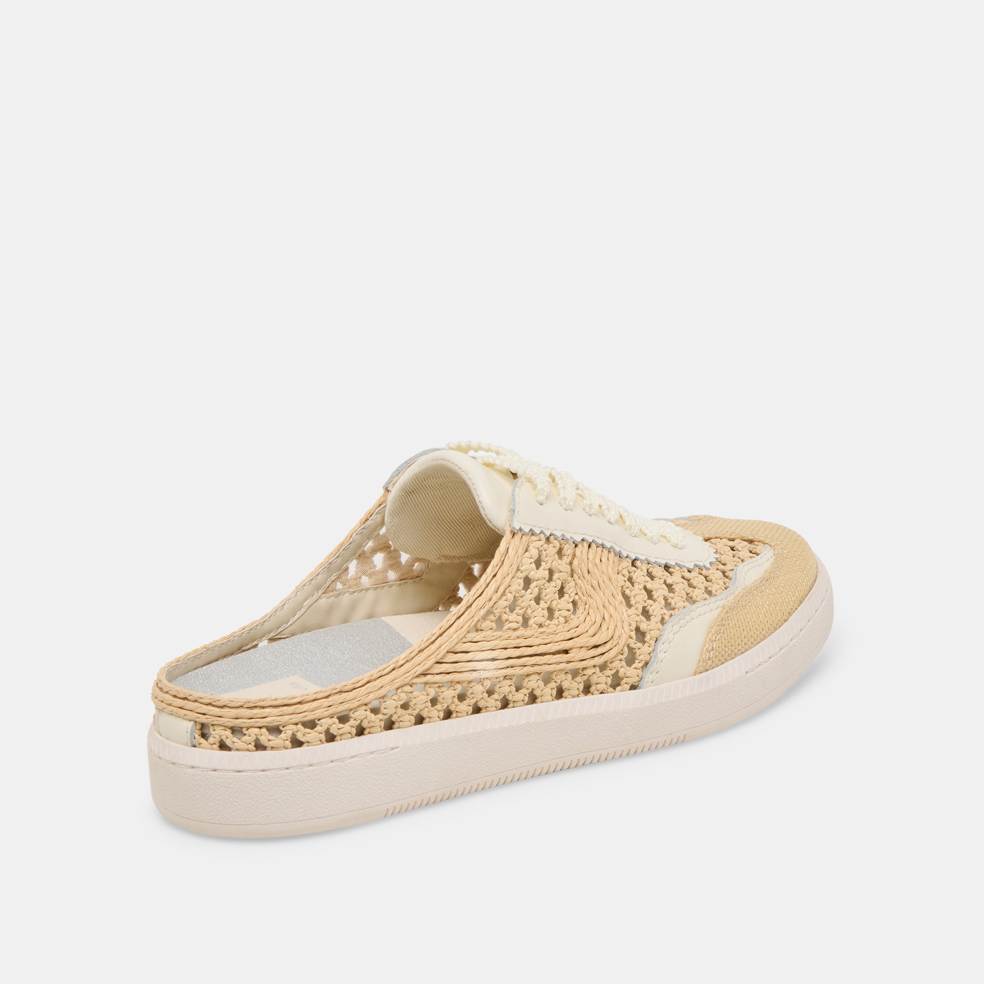 Notice Slide Woven Sneakers LT Natural Woven Raffia - Comfortable Summer Casual Shoes for Women | Perfect for Beach, Vacation, and Everyday Wear