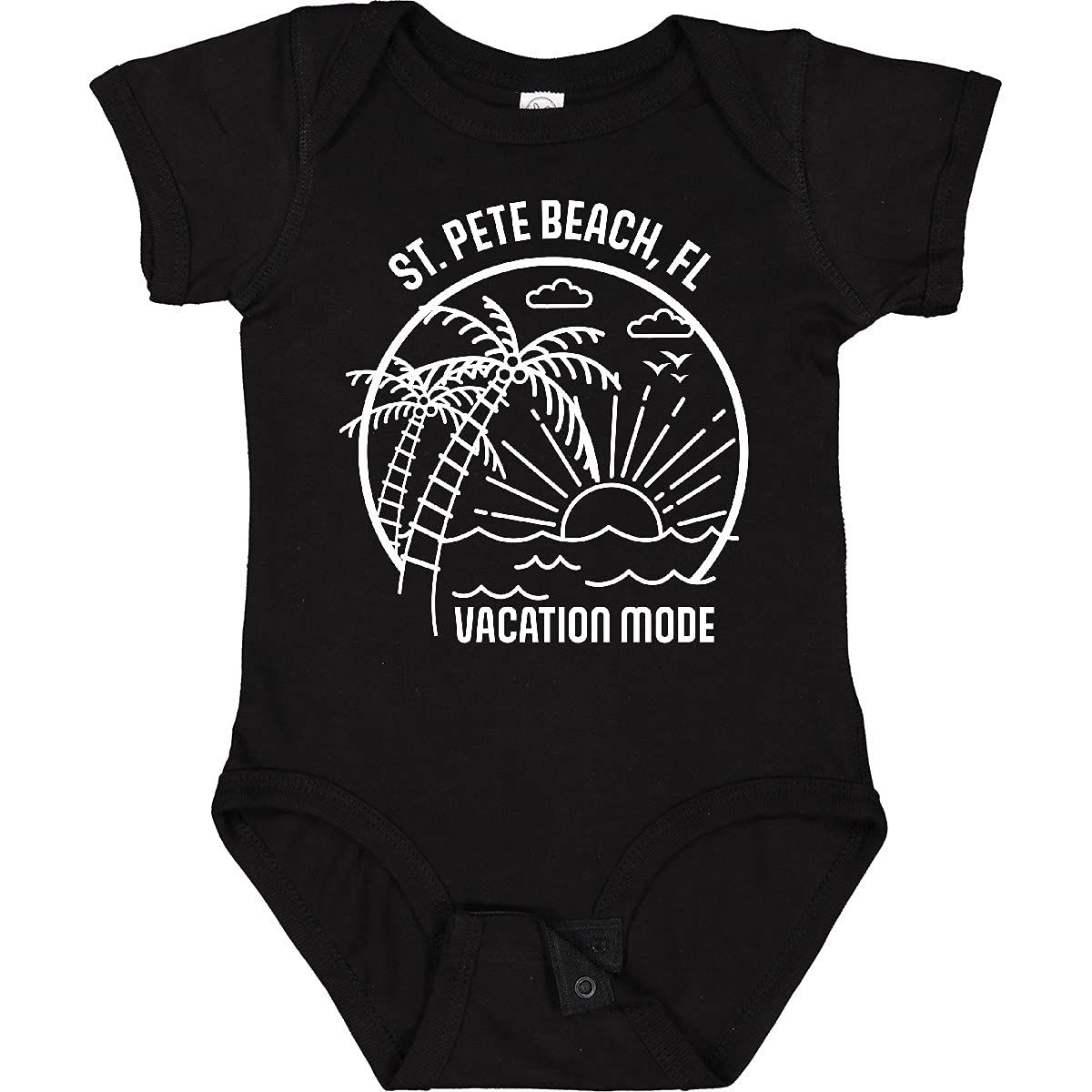 Inktastic Summer Vacation Mode St. Pete Beach Florida Baby Bodysuit - Cute Outfit for Beach Trips & Family Vacations