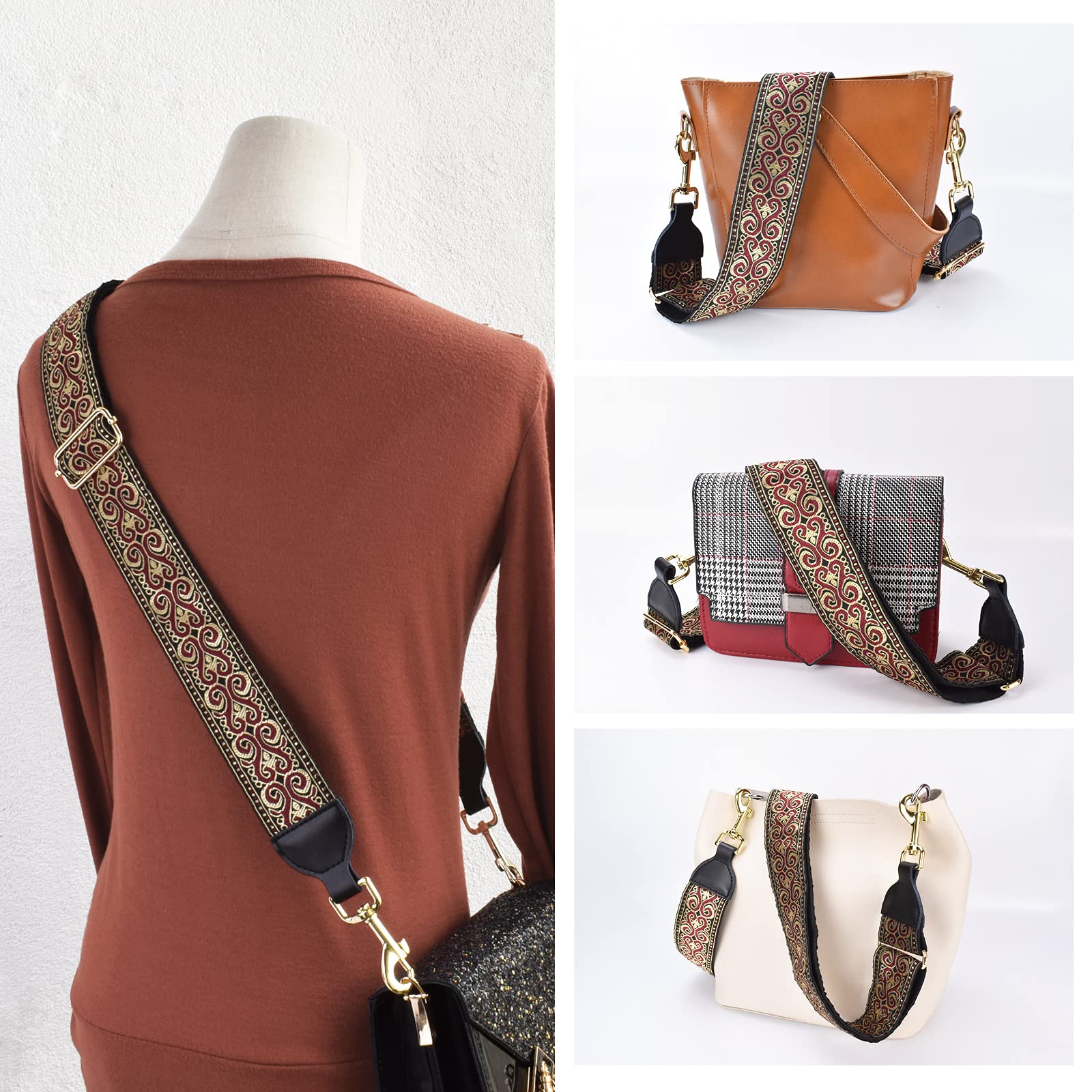 CLOUDMUSIC Replacement Handbag Strap - Adjustable Shoulder & Crossbody Purse Strap for Women & Girls | Perfect for Everyday Use, Travel & Fashion Accessories