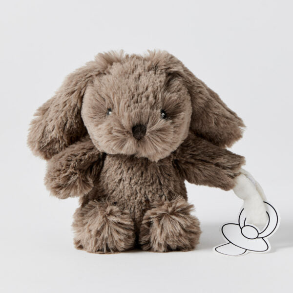 Soft Bunny Plush Toy & Pacifier Holder - Cute Stuffed Animal for Babies & Toddlers - Perfect for Nursery Decor, Baby Shower Gifts, and Soothing Teething Infants