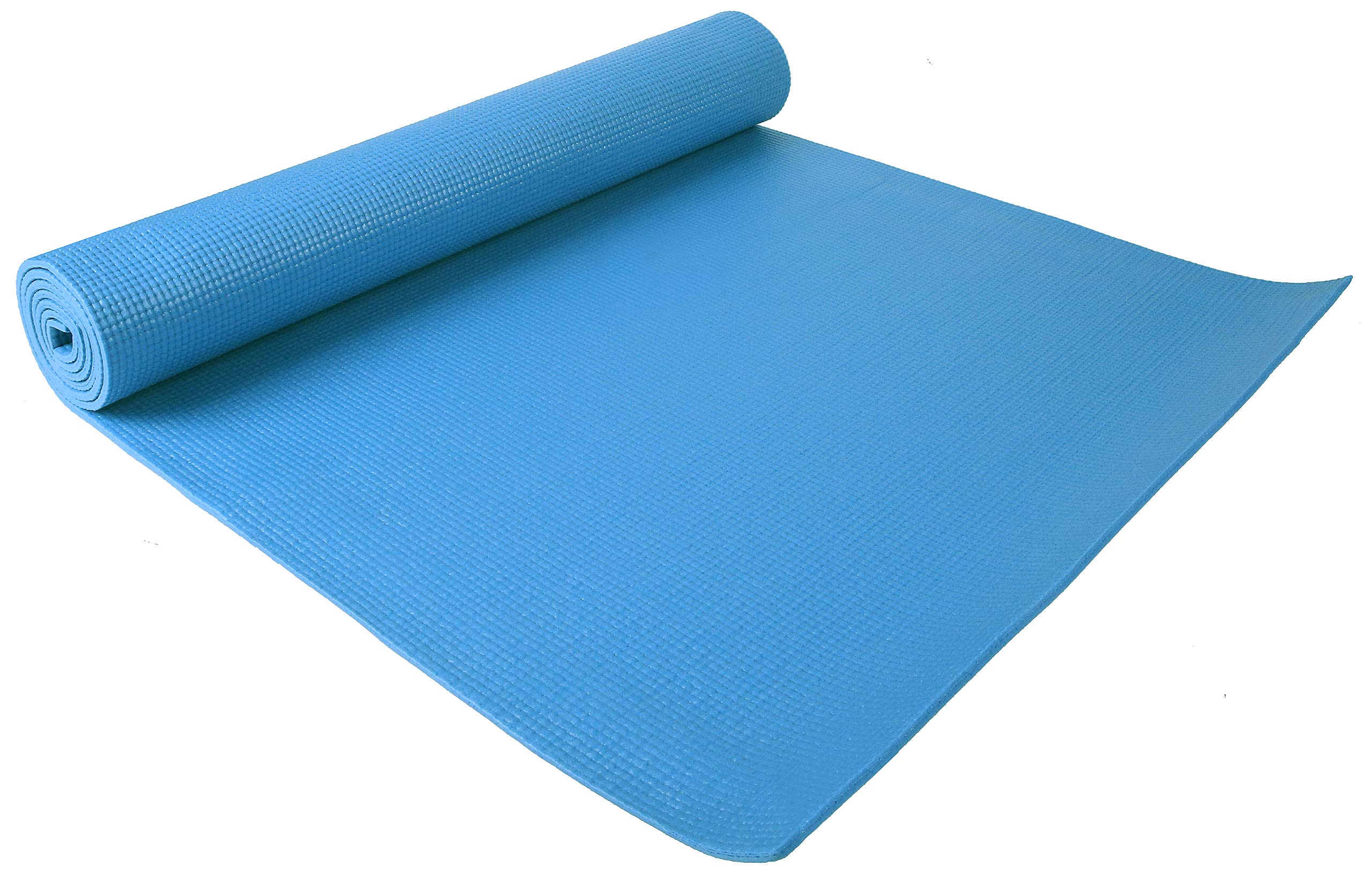 Premium 1/4-Inch Thick High-Density Non-Slip Yoga Mat with Carrying Strap - Tear-Resistant for Home Gym, Pilates & Fitness Workouts - Available in 8 Colors