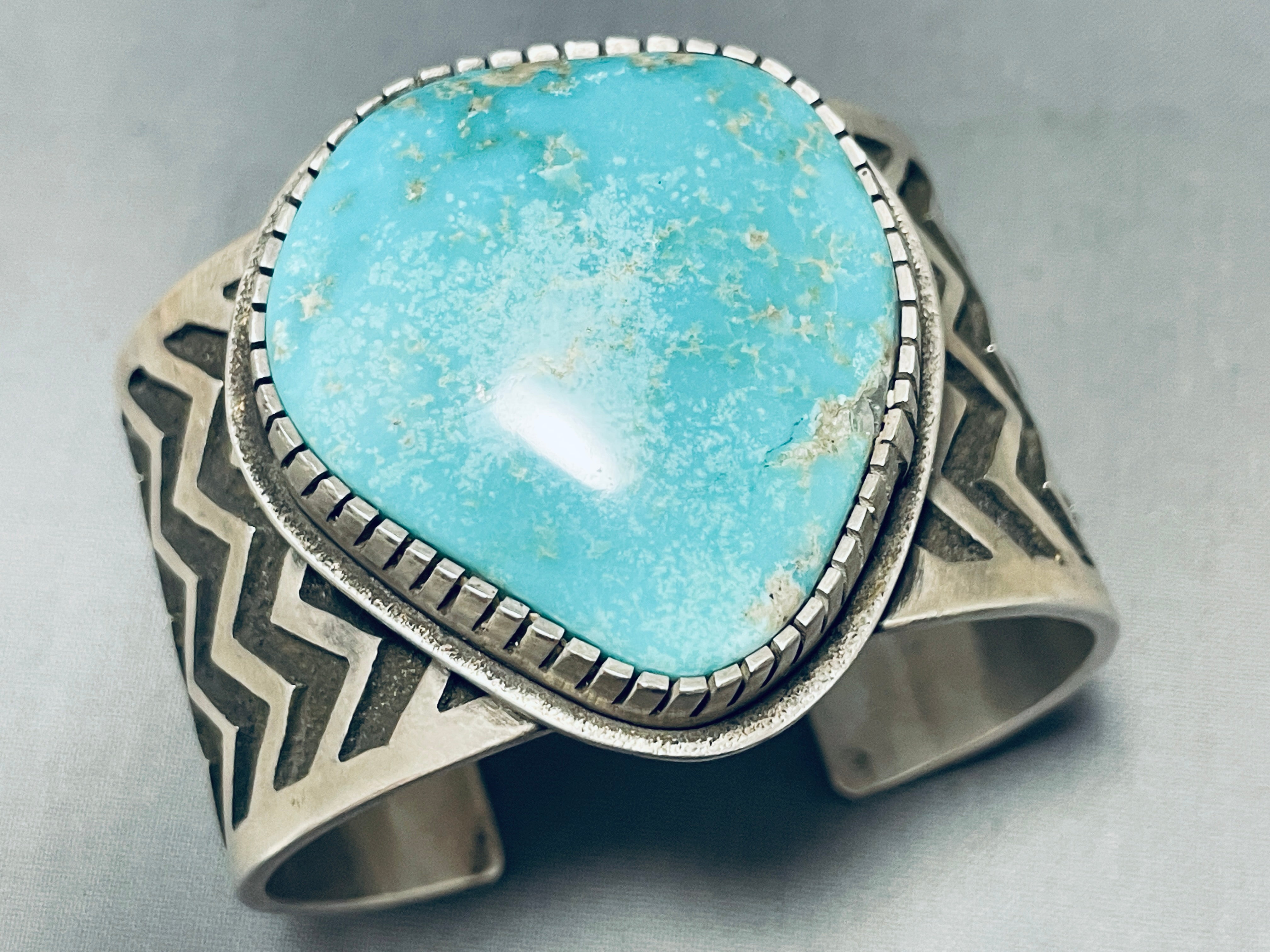 Vintage Navajo Sterling Silver Bracelet by Tommy Jackson - 146g Handcrafted Native American Jewelry for Women, Perfect for Boho Style & Special Occasions