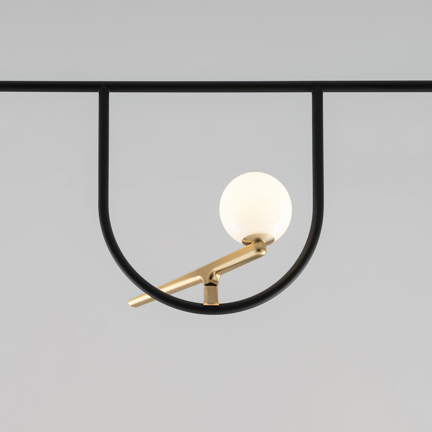 Modern Linear Chandelier - Sleek 6-Light Crystal Pendant Lighting Fixture for Dining Room, Kitchen Island, or Living Room Decor