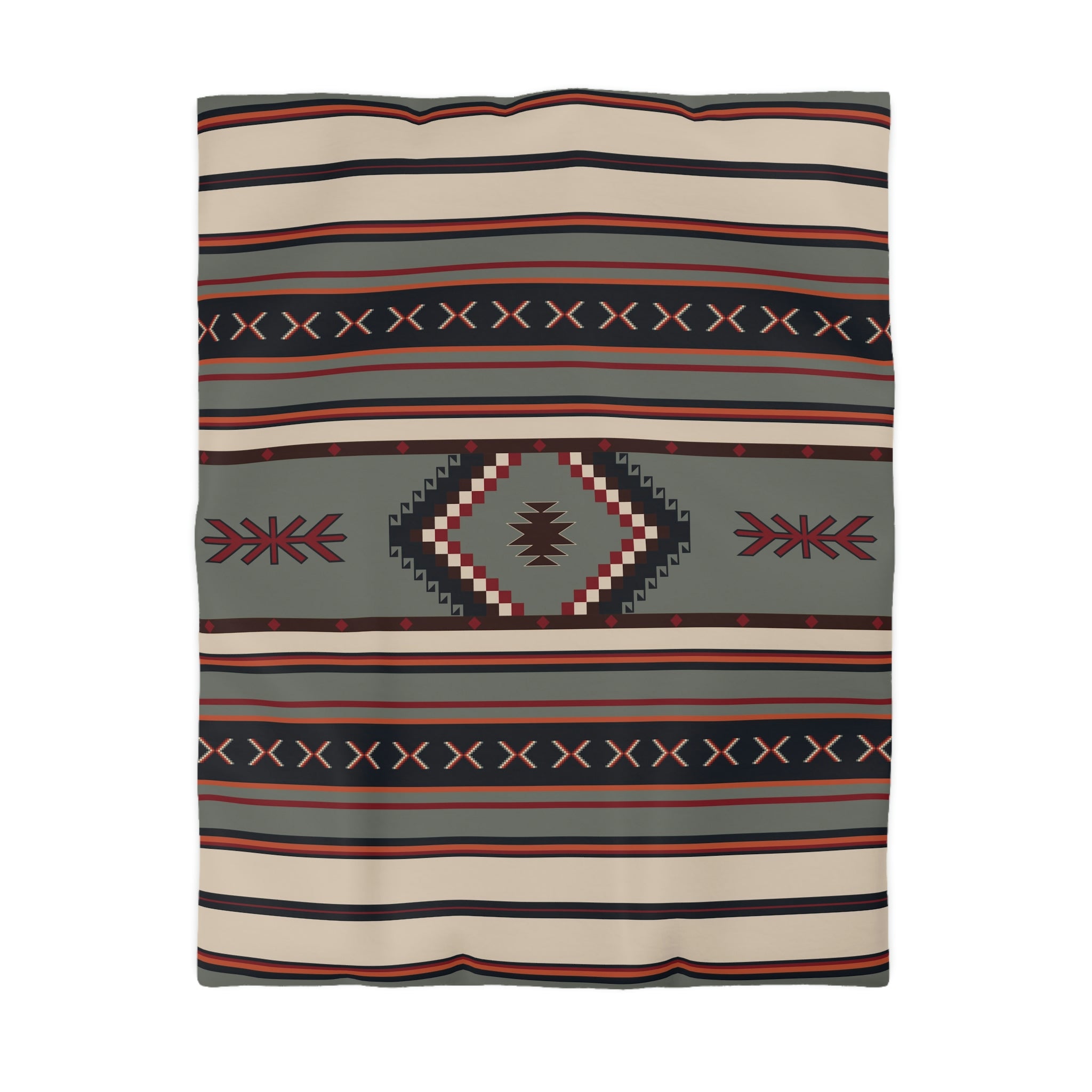 Mohave Desert Microfiber Duvet Cover Set - Southwestern Style King/Queen Bedding - Soft Breathable Comforter Cover for Southwest Home Decor & Desert Themed Bedroom