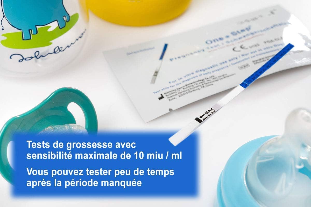 One Step 20 x Early Pregnancy Test Strips - 10 mIU/ml High Sensitivity - Fast & Accurate Results - UK & Germany's Leading Supplier - Perfect for Home Use, Travel & Emergency Testing