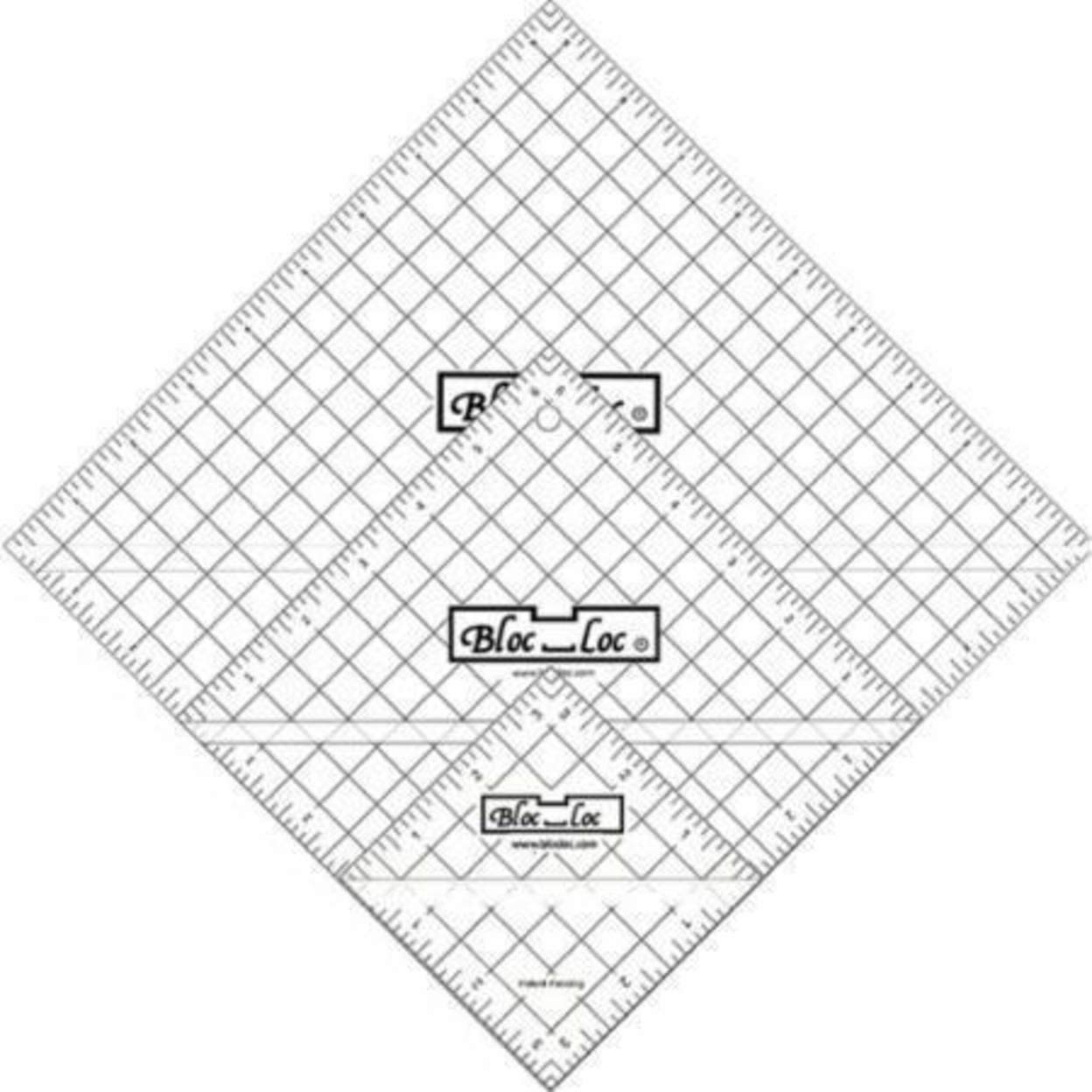 Bloc Loc Half Square Triangle Ruler Set #7 - 3.5