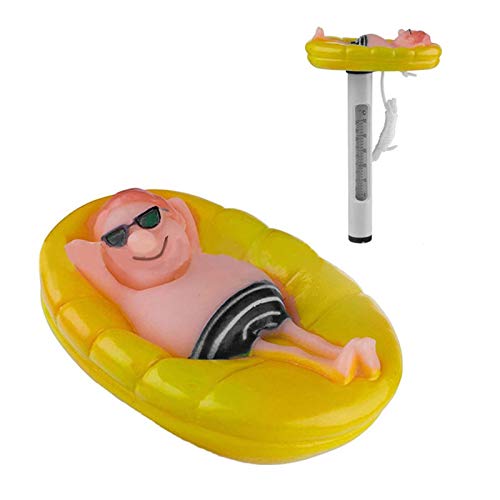 Soapow Cartoon Floating Water Thermometer - Digital Temperature Gauge for Swimming Pools, Spas, Aquariums & Fish Tanks - Fun & Accurate Water Temperature Monitoring for Kids Bath Time, Hot Tubs & Outdoor Pools