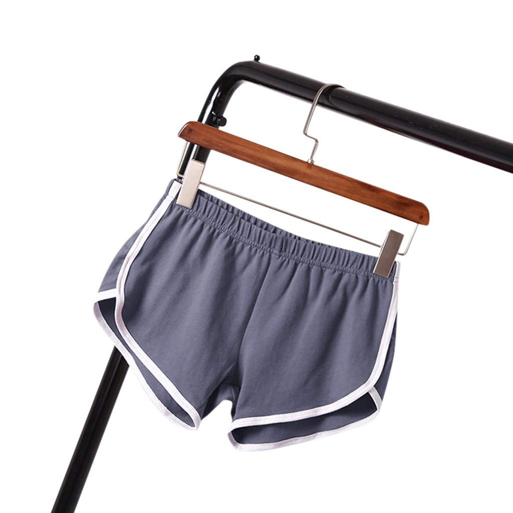 Women's Comfy Gym Shorts - Elastic Waist Workout Shorts for Sports & Yoga