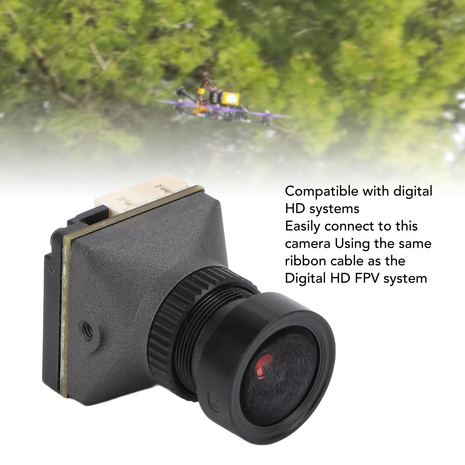 VELATEMOR FPV Action Camera - 1080p 60fps HD Video, 160° Wide Angle Lens, Compatible with DJI, GoPro & Most FPV Drones | Switchable 16:9/4:3 Aspect Ratio | Perfect for Aerial Photography, Drone Racing & Outdoor Adventures