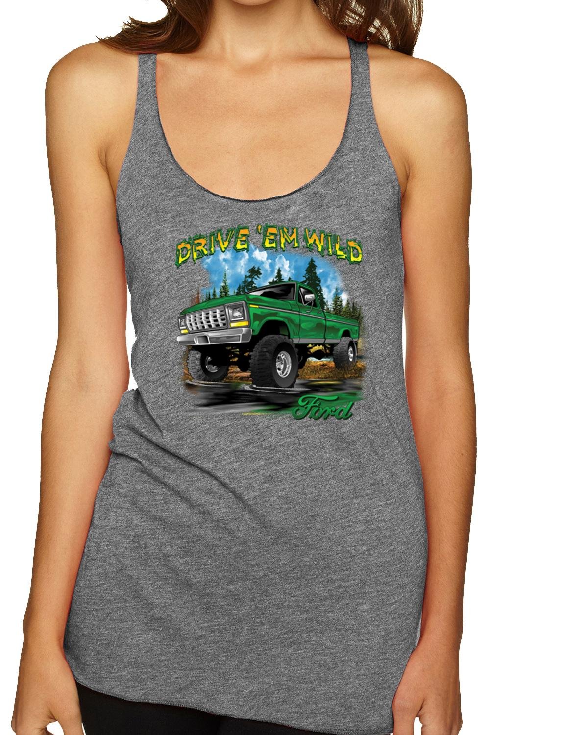 Ford Trucks Racerback Tank Top - Soft Tri-Blend Fabric for Men & Women - Perfect for Car Shows, Road Trips & Casual Wear