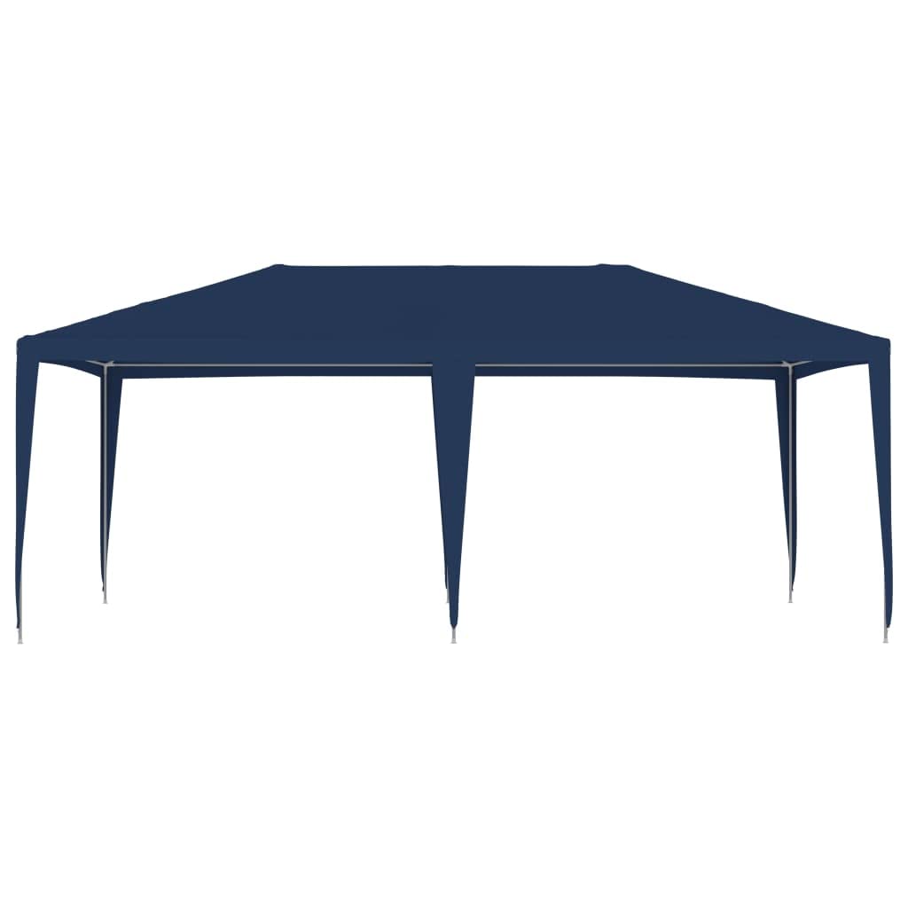 vidaXL Heavy-Duty Waterproof Party Tent with Iron Frame - UV Protection for Indoor & Outdoor Use - 19.7' x 13.1' Blue Event Shelter - Perfect for Weddings, Backyard Parties, and Outdoor Gatherings