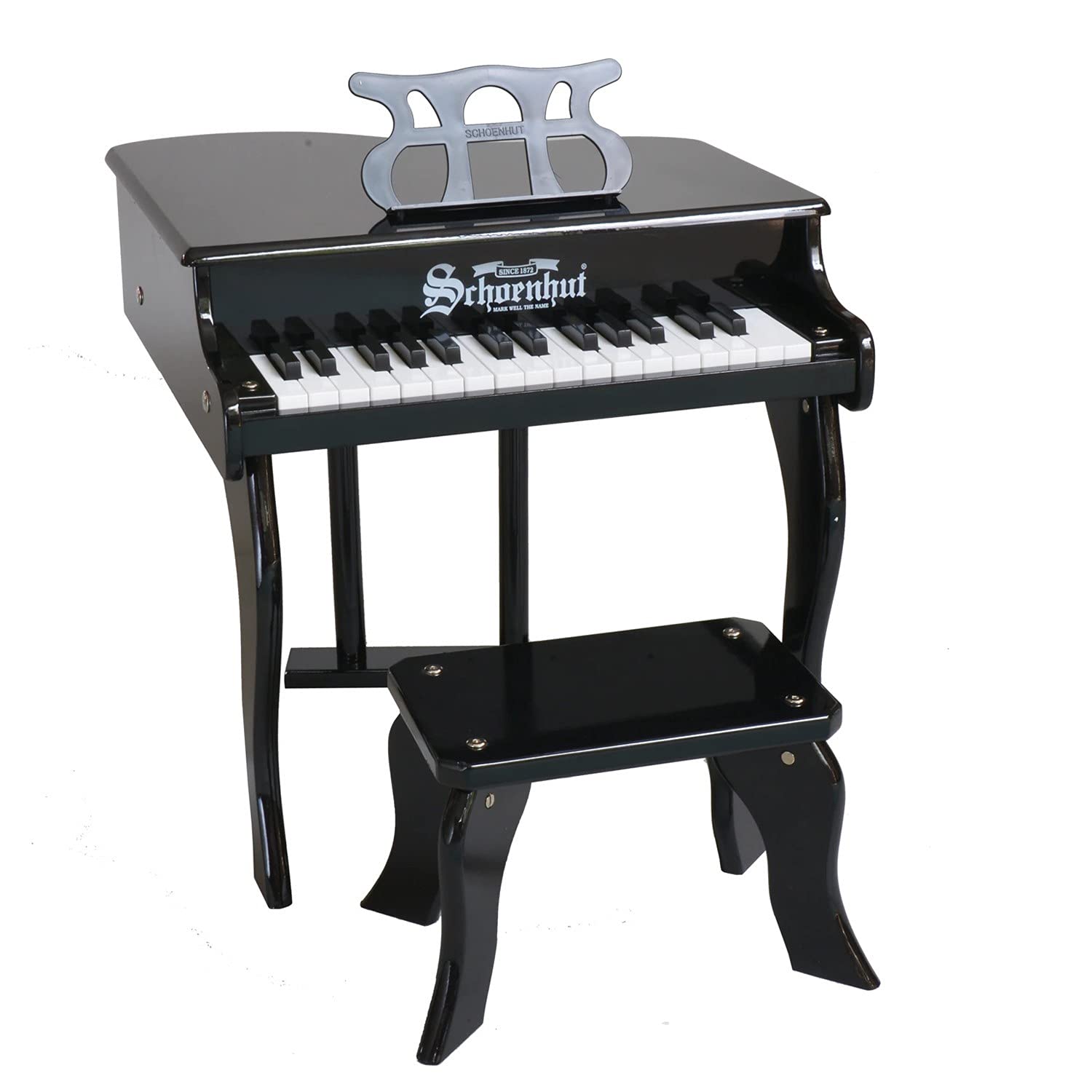 Schoenhut Baby Grand Piano for Kids - 30-Key Wooden Piano with Bench - Musical Toy for Toddlers Ages 3+ | Beginner Piano Keyboard for Learning Music | Perfect Gift for Birthday & Christmas | Home, Nursery & Preschool Use