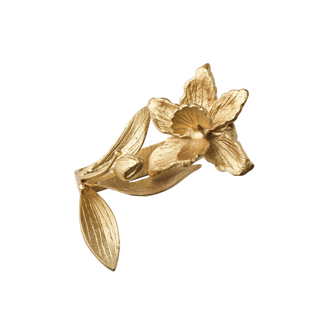Elegant Orchid Napkin Rings Set of 4 - Floral Table Decor for Weddings, Dinner Parties & Special Occasions