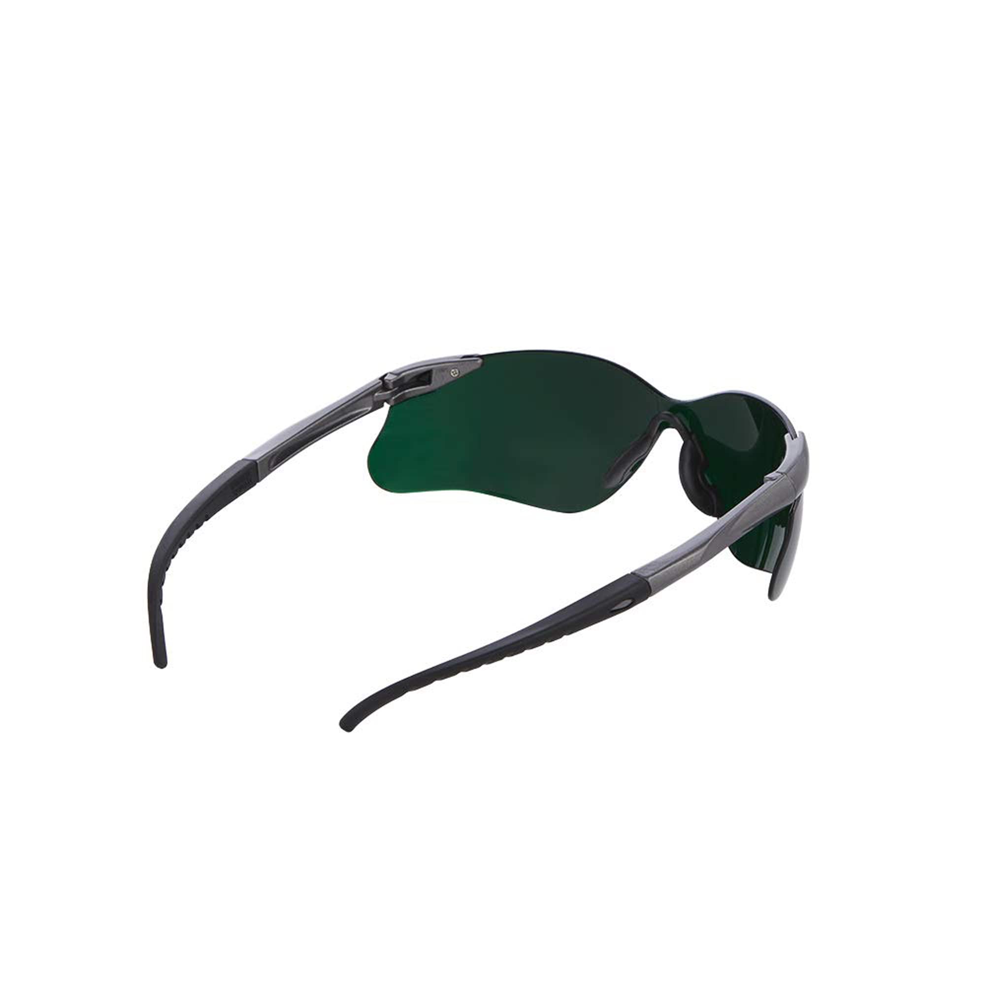 Jackson Safety SGf Safety Glasses - Lightweight & Ultra-Strong with Anti-Scratch Coating, Shade 5 IR Lens, Soft Touch Temples & Flexible Nose Piece (Gunmetal Frame, 12 Pairs/Case) - Perfect for Welding, Construction, and Industrial Work Protection