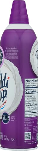 Reddi-wip Zero Sugar Whipped Topping - Keto Friendly, Gluten Free, 13 oz Can - Perfect for Low-Carb Desserts, Coffee Topping & Healthy Snacks