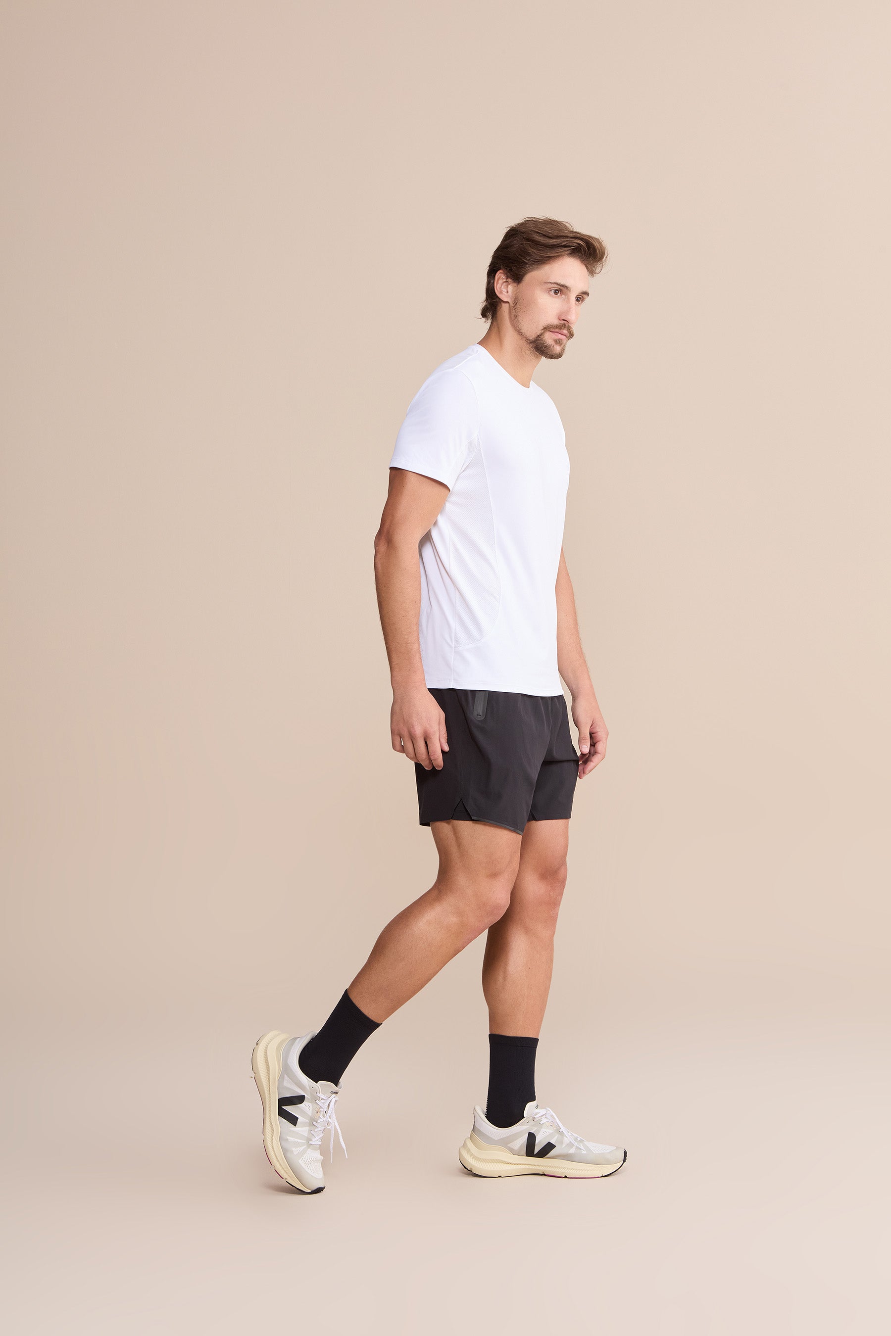 Comfy Stretch Action T-Shirt for Men & Women - Breathable Workout Tee for Running, Yoga & Gym - Moisture Wicking Athletic Shirt