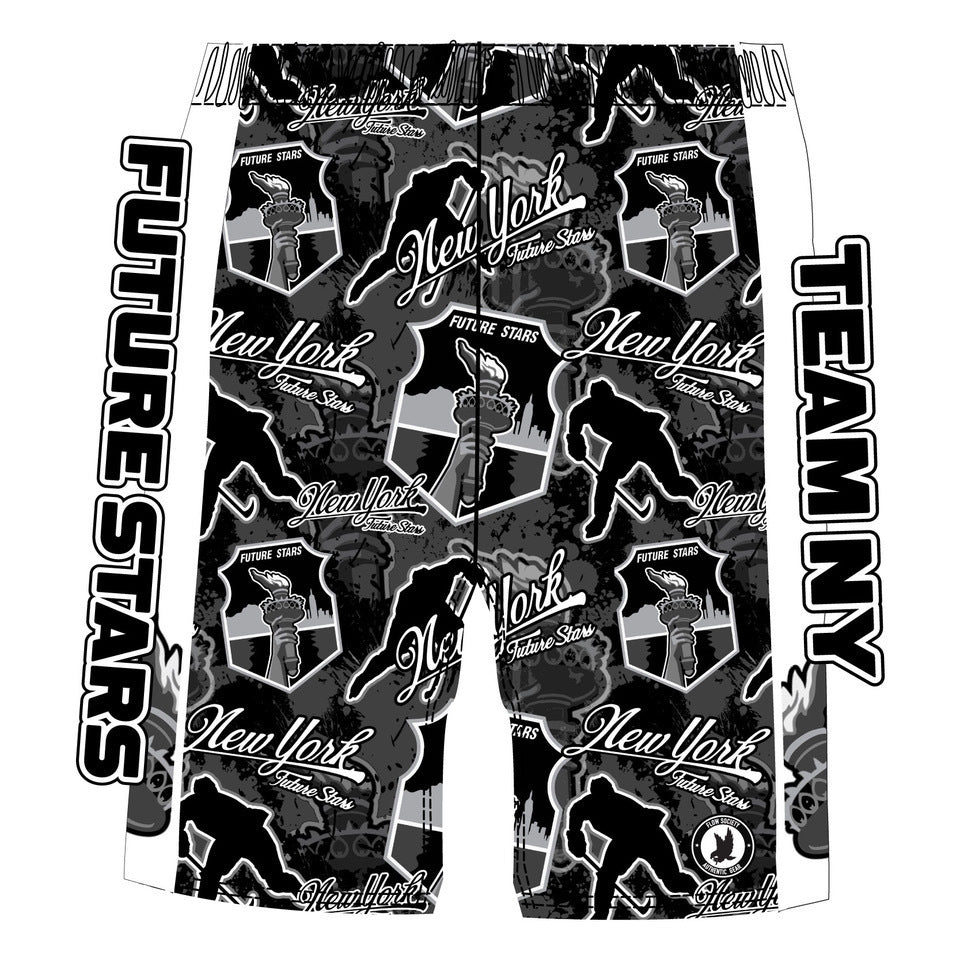 Future Stars Boys & Men's Hockey Shorts - Lightweight, Breathable & Quick-Dry for Training & Games - Perfect for Ice Hockey, Street Hockey & Casual Wear