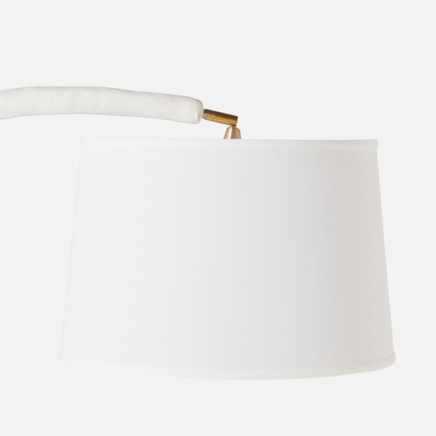 Shona Arc White Floor Lamp - Modern Adjustable Standing Light for Living Room, Bedroom & Office - Bright LED Reading Lamp with Flexible Gooseneck Design