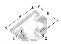 CRL 3-Way Heavy Duty Acrylic Glass Connector for 1/2