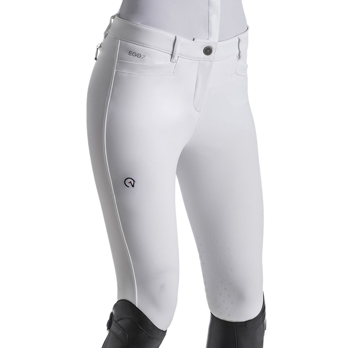 EGO 7 Women's Riding Breeches with Knee Patches - Comfortable Equestrian Pants for Horseback Riding & Show Jumping