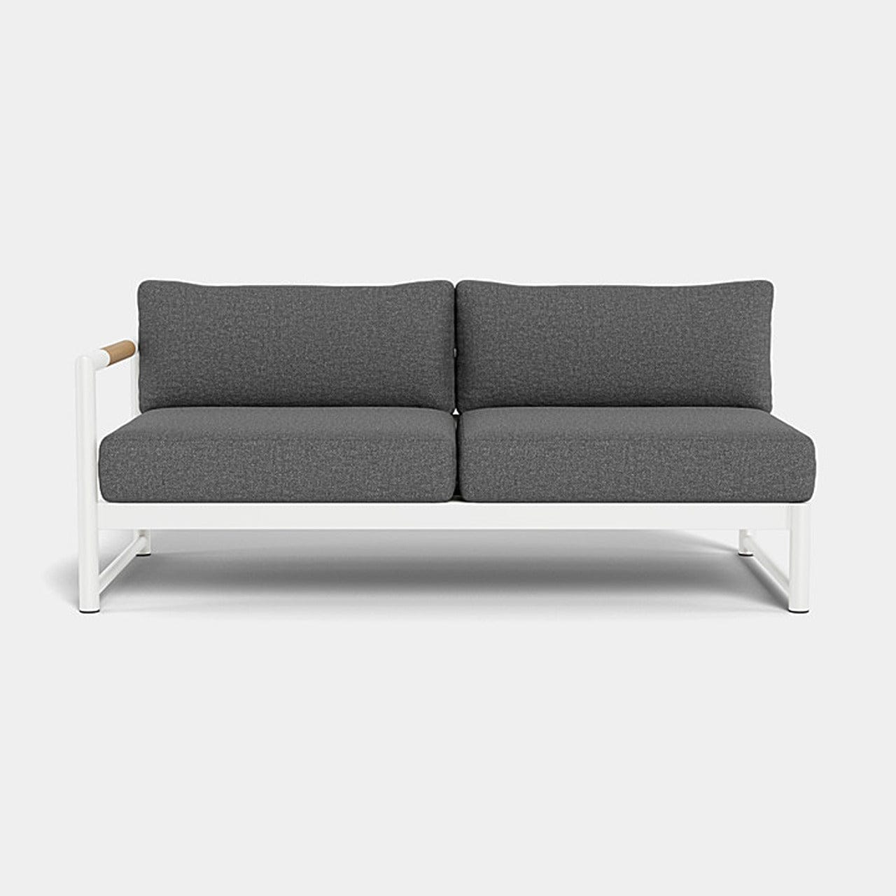 Breeze XL Outdoor 2-Seat Patio Sofa with Left Armrest - Perfect for Backyard, Garden, and Poolside Relaxation